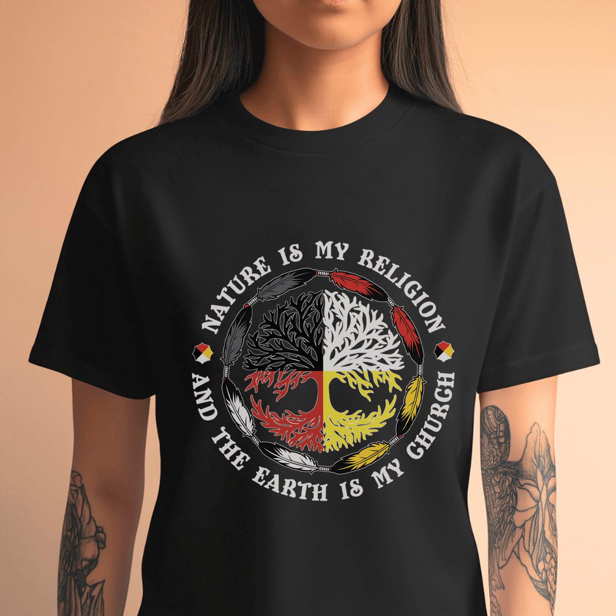 Nature Is My Religion And The Earth Is My Church Unisex T-Shirt/T-Shirt V-Neck/Hoodie/Sweatshirt - N37