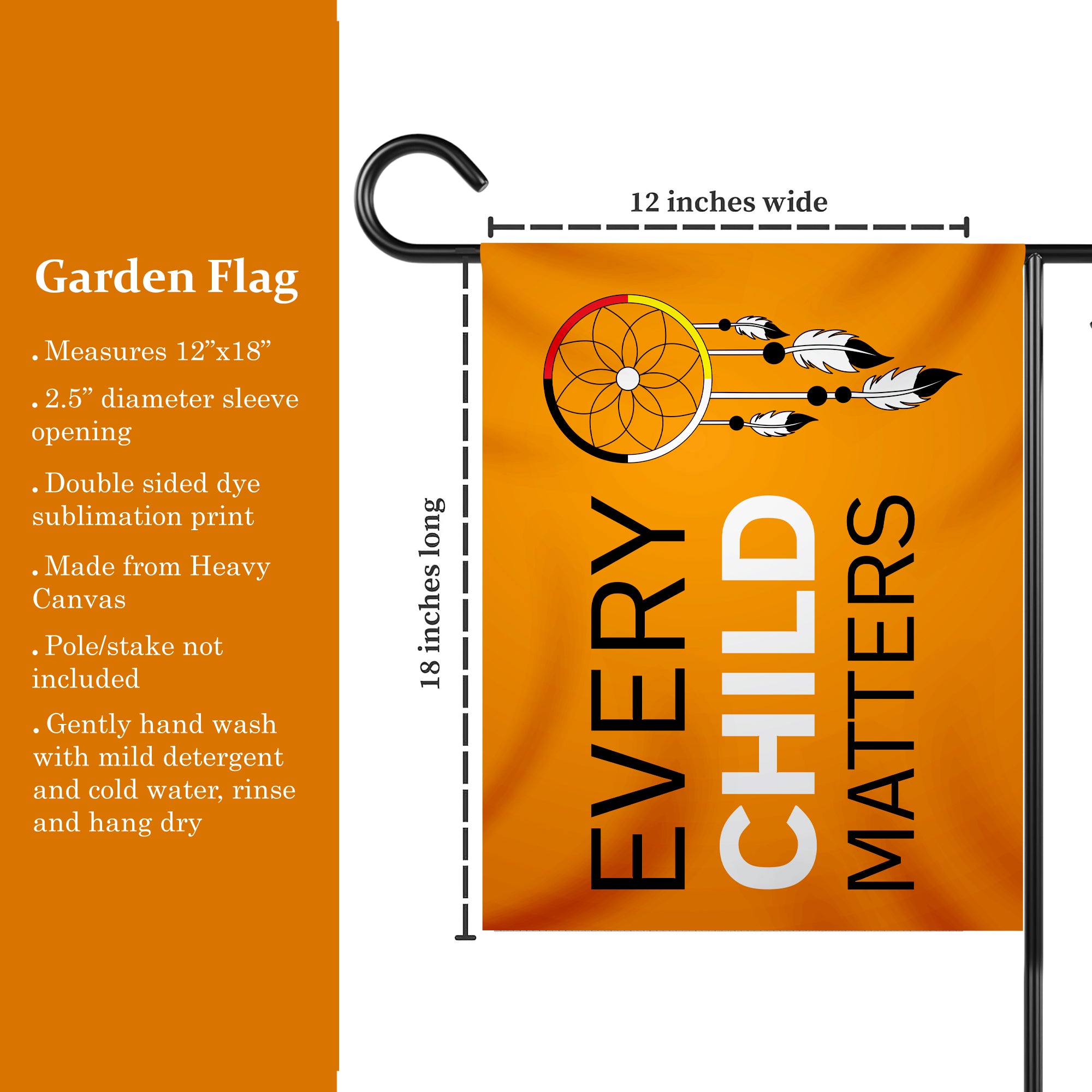 Dreamcatcher of Hope, Every Child Matters - Native American Flag Garden House Yard for Decor Outdoor