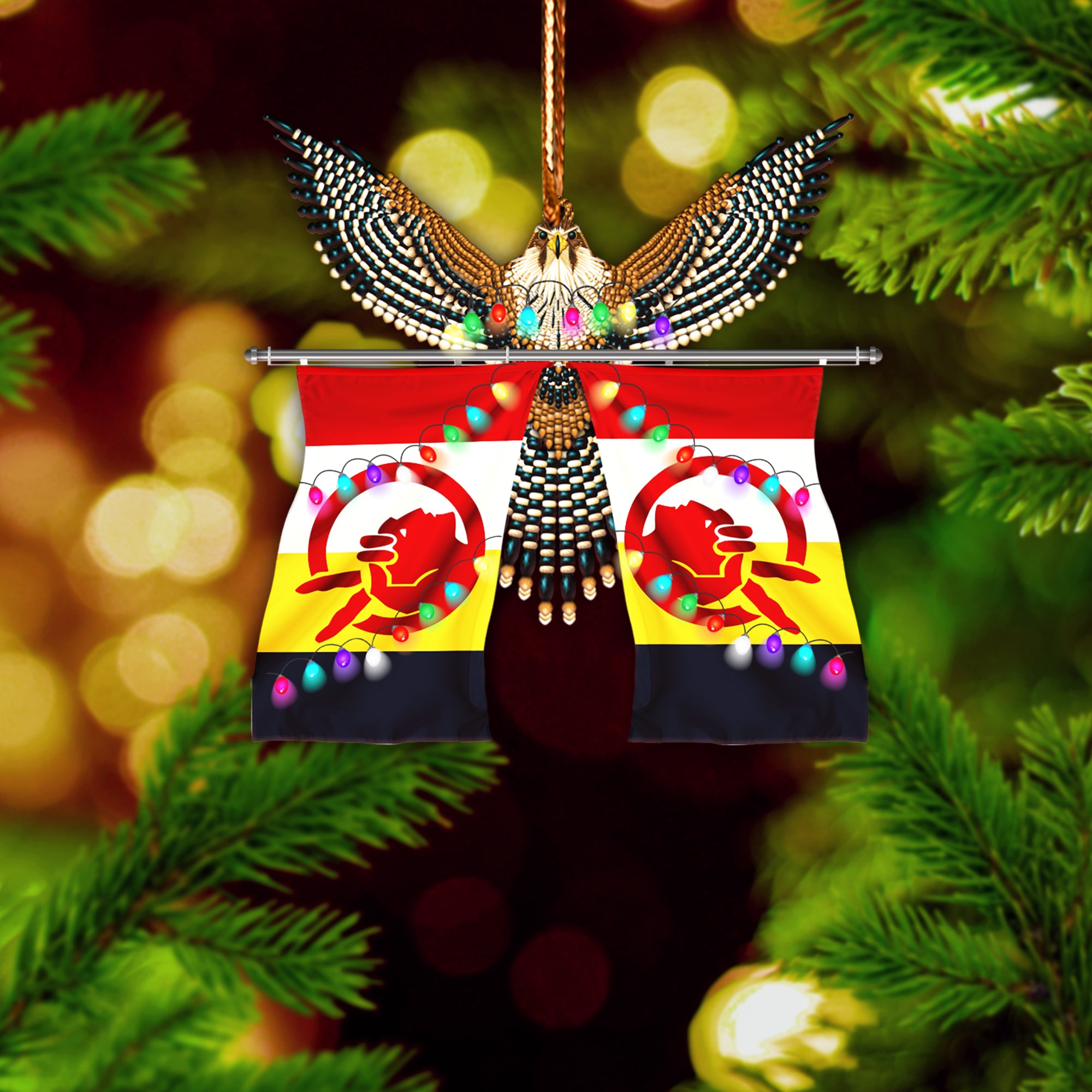 Old Flag Native American - Unique Christmas Gift Decor Flat Acrylic