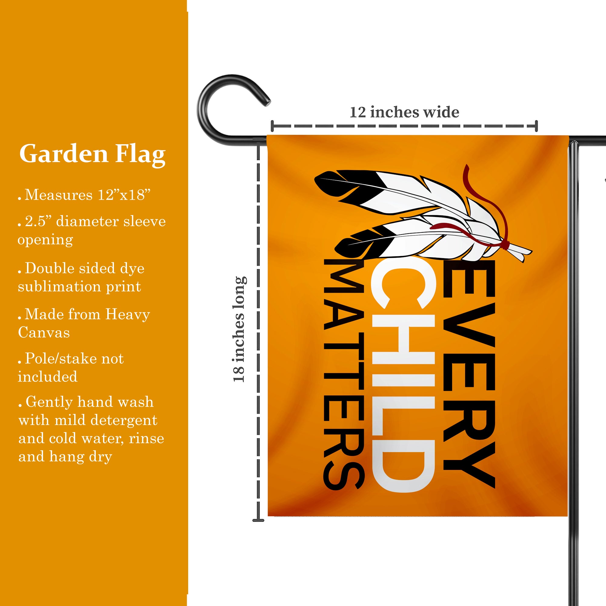 Every Child Matters - Native American Flag Garden House Yard for Decor Outdoor