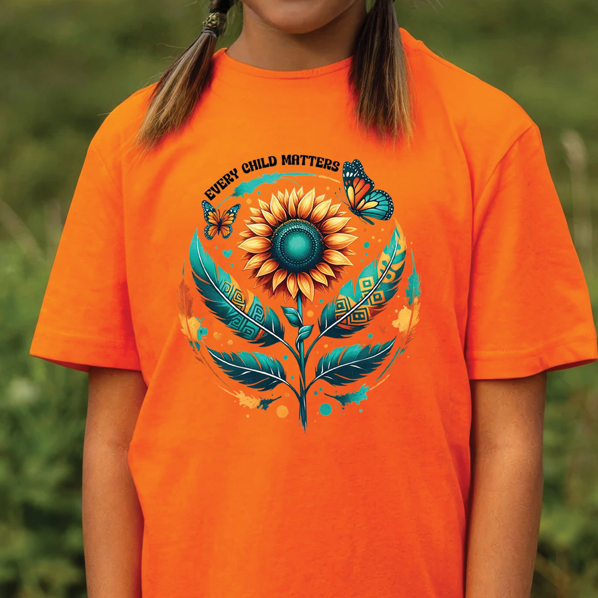 Every Child Matters Sunflower Orange Native American Unisex T-Shirt/Hoodie/Sweatshirt
