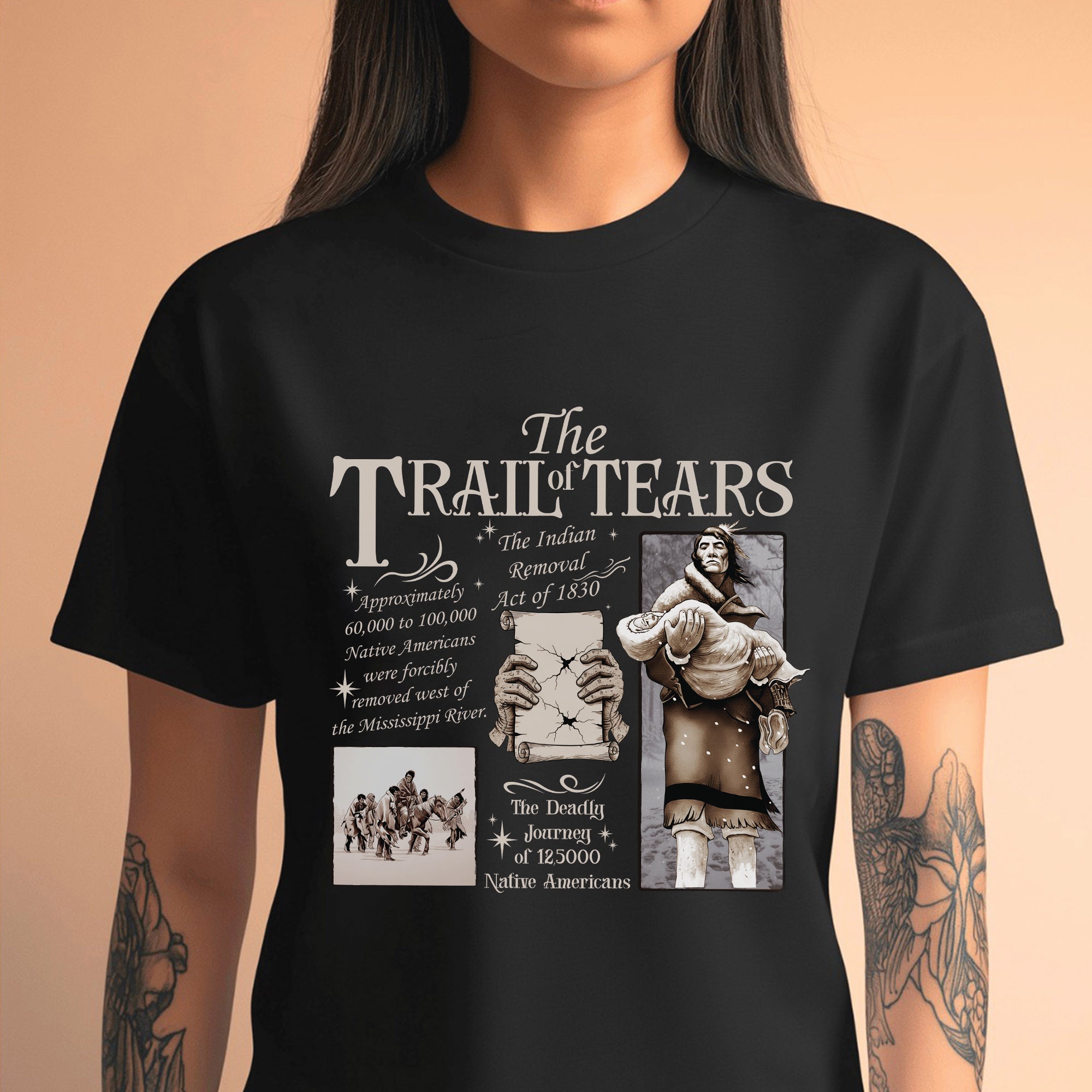 Trail of Tears – The Legacy of Resilience Unisex T-Shirt/T-Shirt V-Neck/Hoodie/Sweatshirt