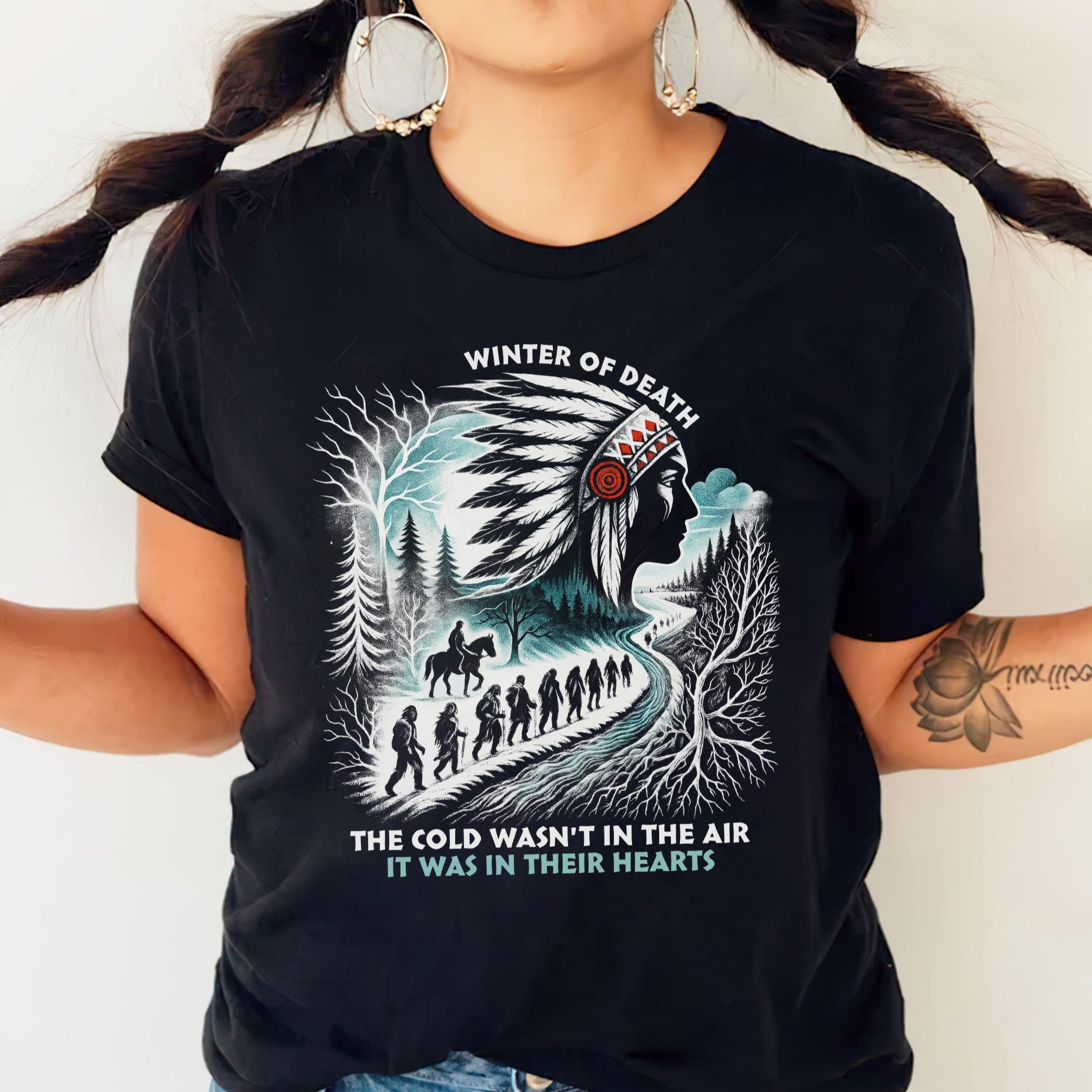 Winter of Death – Native Spirit - Unisex T-Shirt/T-Shirt V-Neck/Hoodie/Sweatshirt