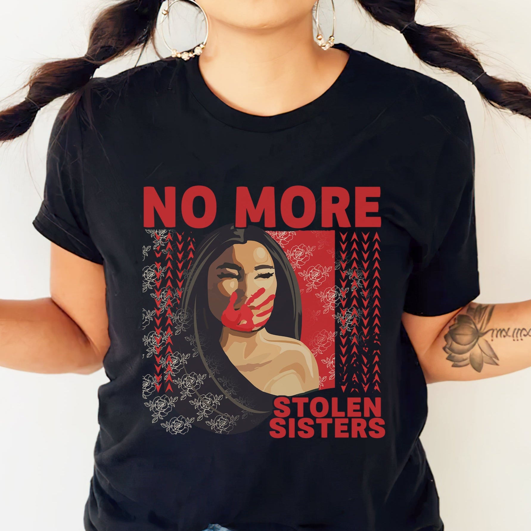 NO MORE STOLEN SISTERS Red Hand - Unisex T-Shirt/T-Shirt V-Neck/Hoodie/Sweatshirt