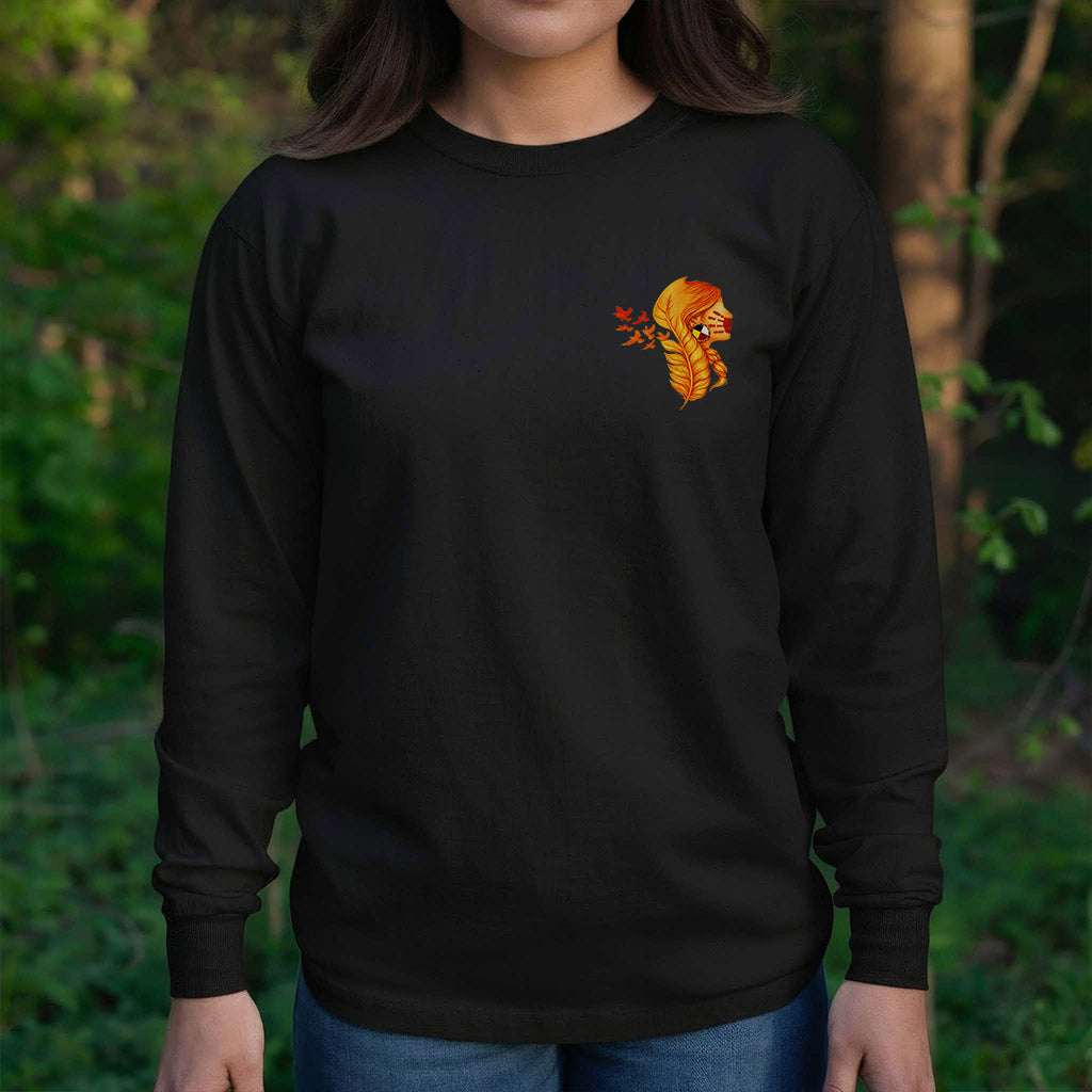 [Two Sides] Justice for MMIW Hoodie - Indigenous Woman with Feather Design Unisex Tank Top/Long Sleeve/Hoodie Zip