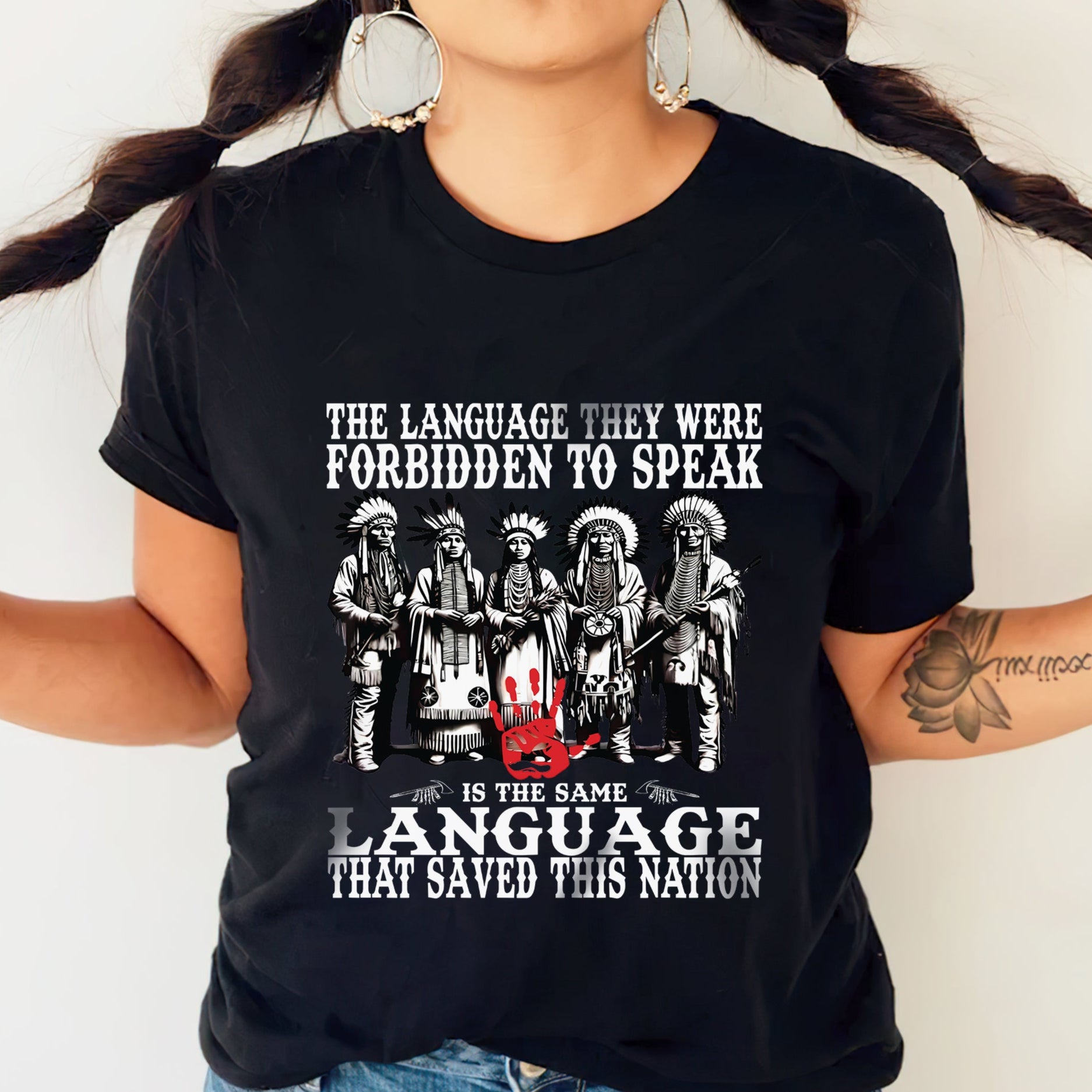 The Language They Were Forbidden To Speak – Unisex T-Shirt/T-Shirt V-Neck/Hoodie/Sweatshirt