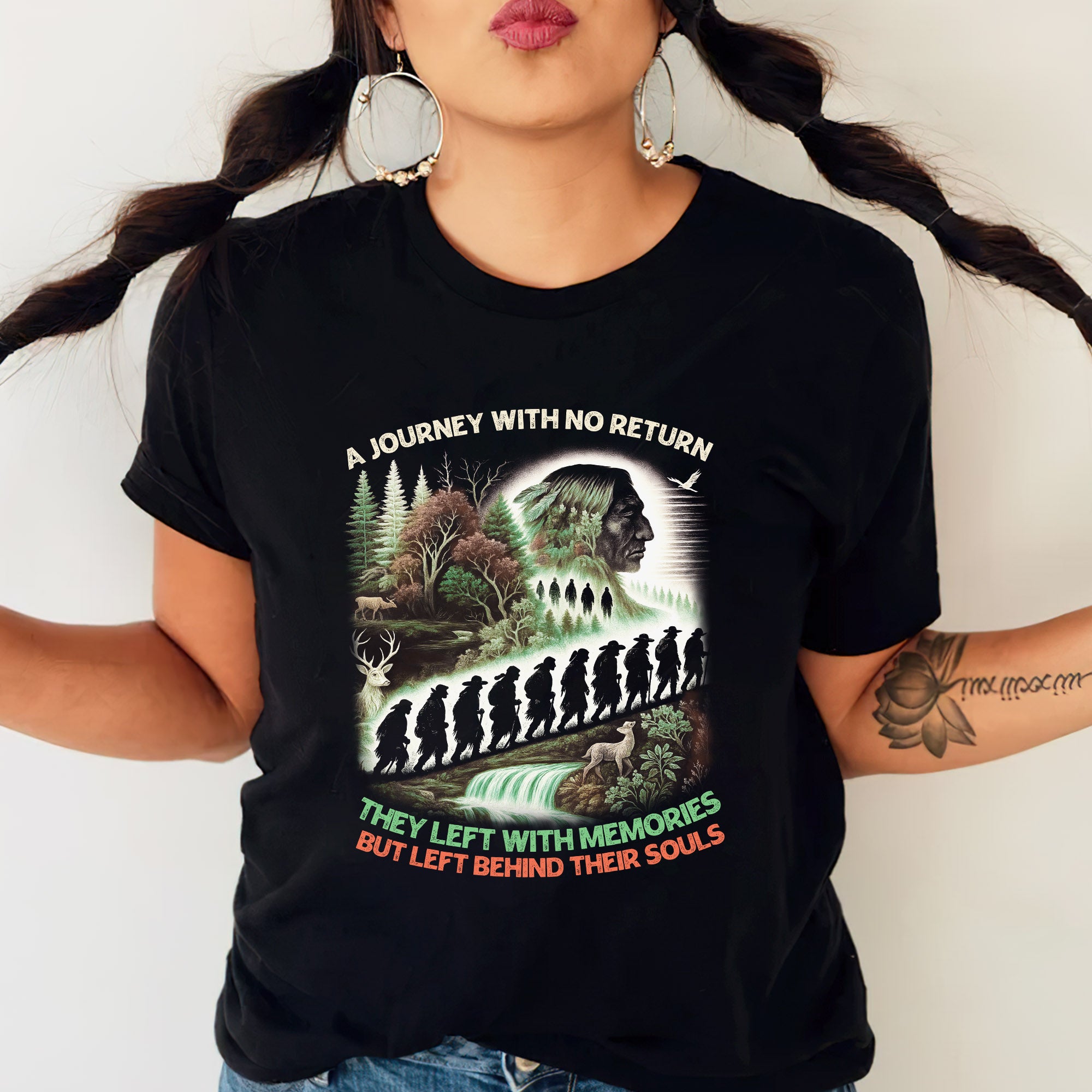 A Journey with No Return - Native Spirit Memorial - Unisex T-Shirt/T-Shirt V-Neck/Hoodie/Sweatshirt