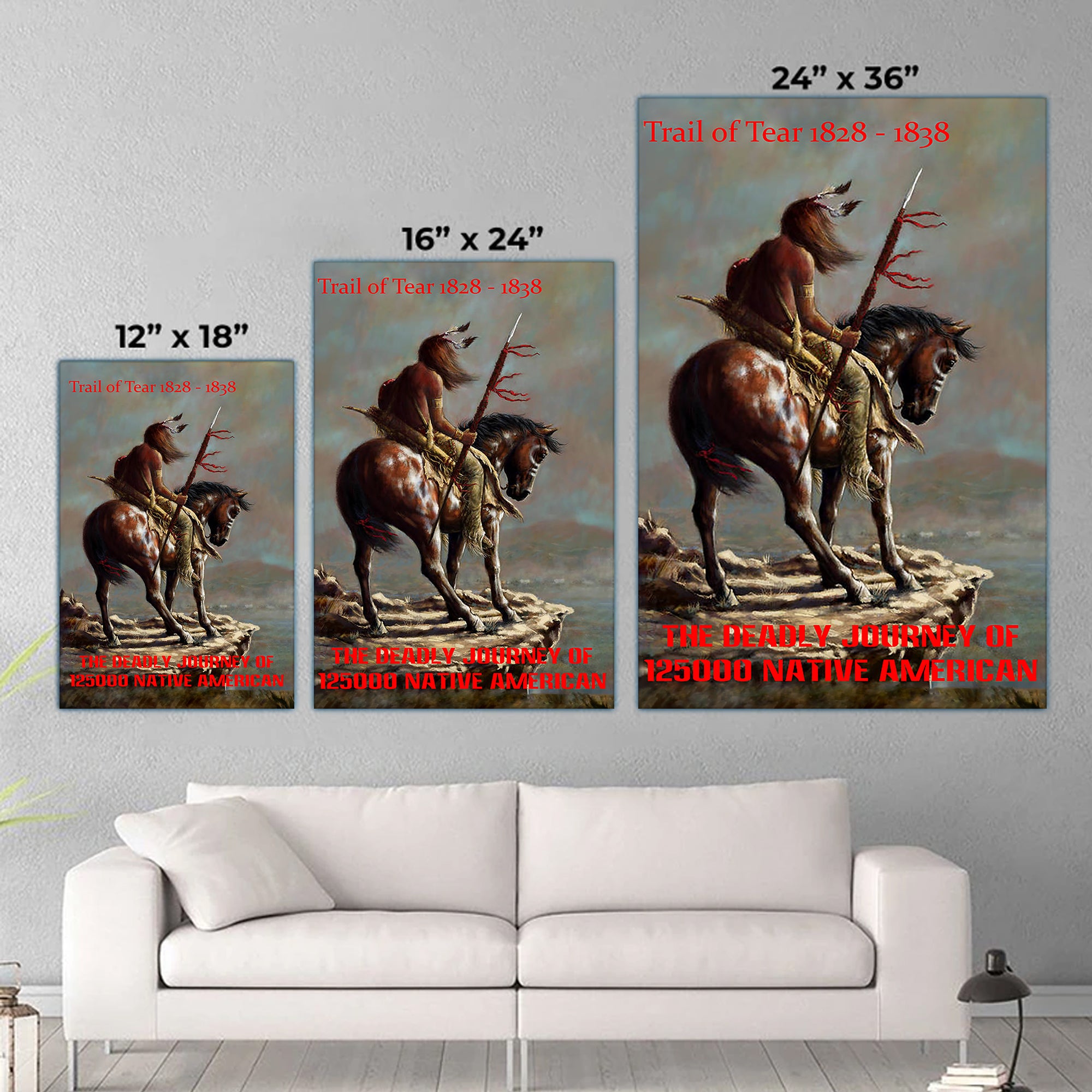 Trail of Tear 1828 - 1838 Poster/Canvas