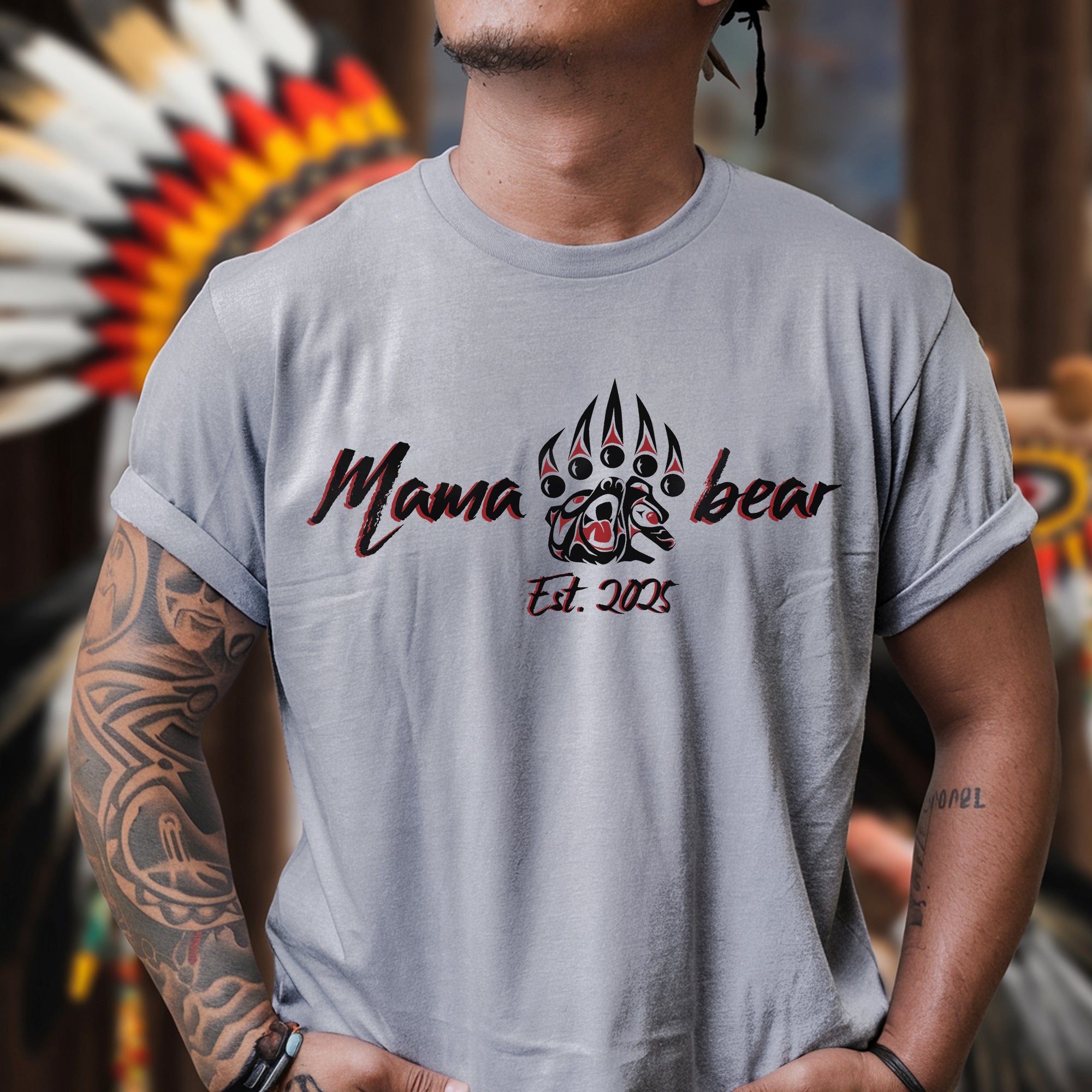 Mama Bear – Established 2005 Claw Design Tee Unisex T-Shirt/T-Shirt V-Neck/Hoodie/Sweatshirt