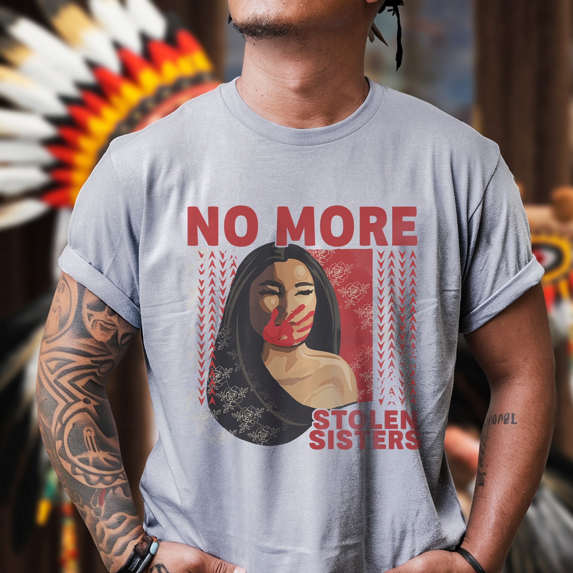 NO MORE STOLEN SISTERS Red Hand - Unisex T-Shirt/T-Shirt V-Neck/Hoodie/Sweatshirt