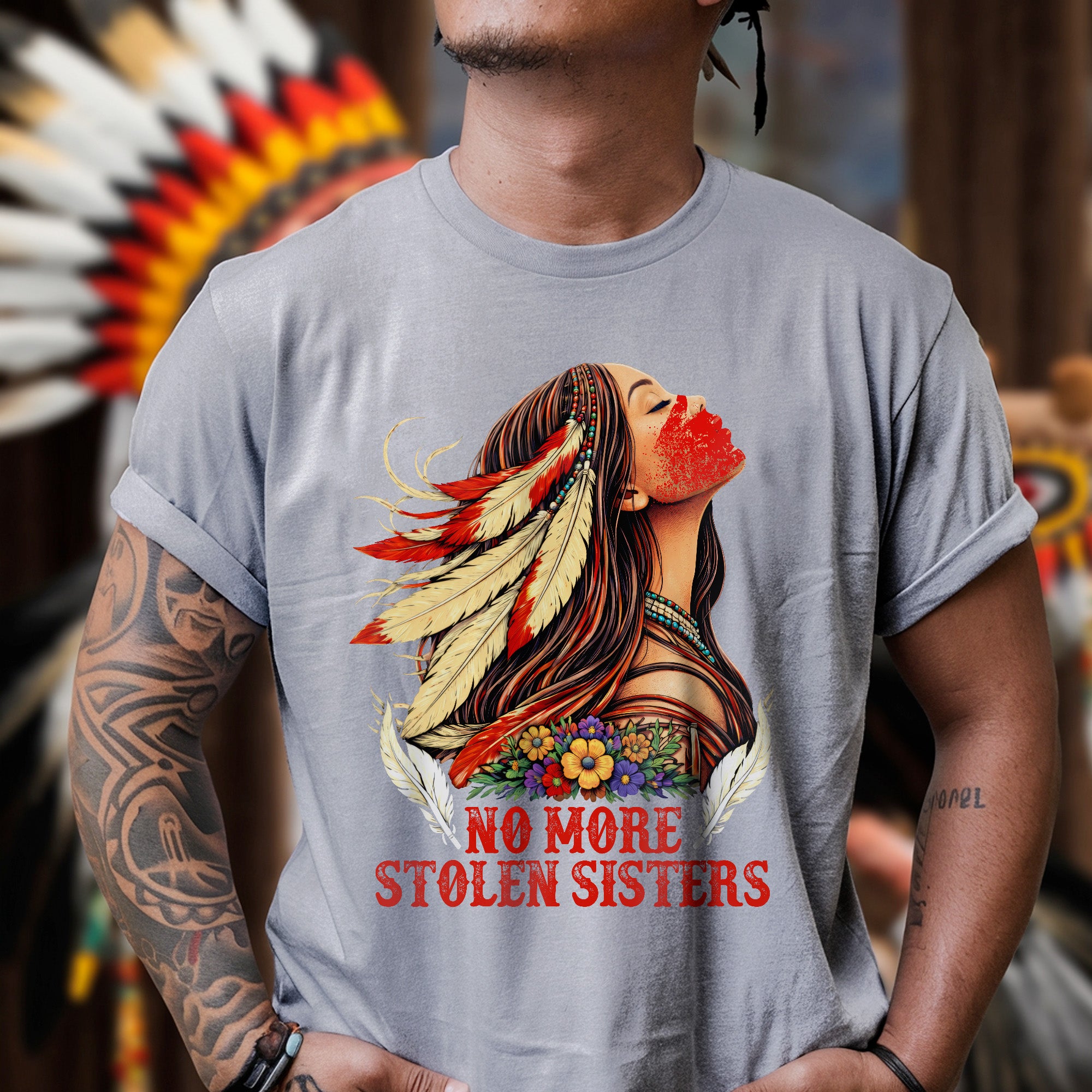 No More Stolen Sisters Native American Women’s Unisex T-shirt/T-shirt V-Neck/Hoodie/Sweatshirt