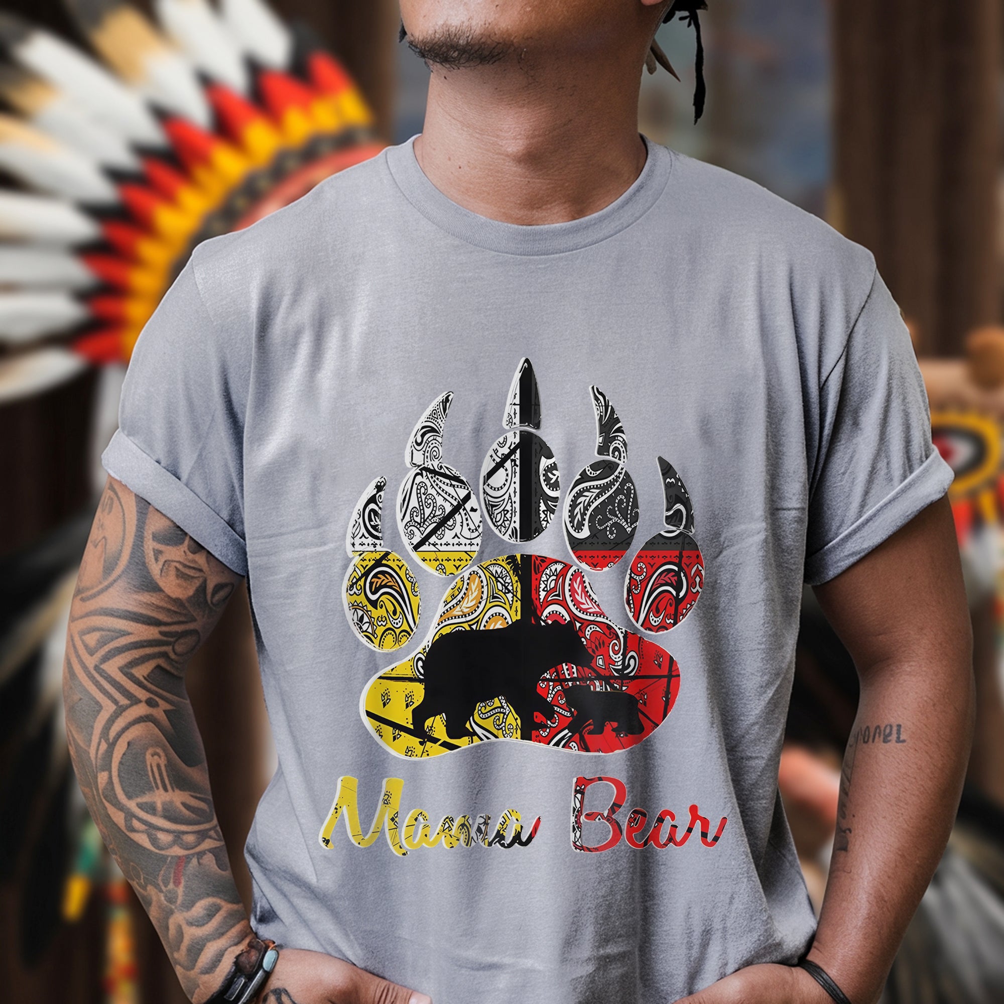 Bear Paw Mama - Unisex T-Shirt/T-Shirt V-Neck/Hoodie/Sweatshirt
