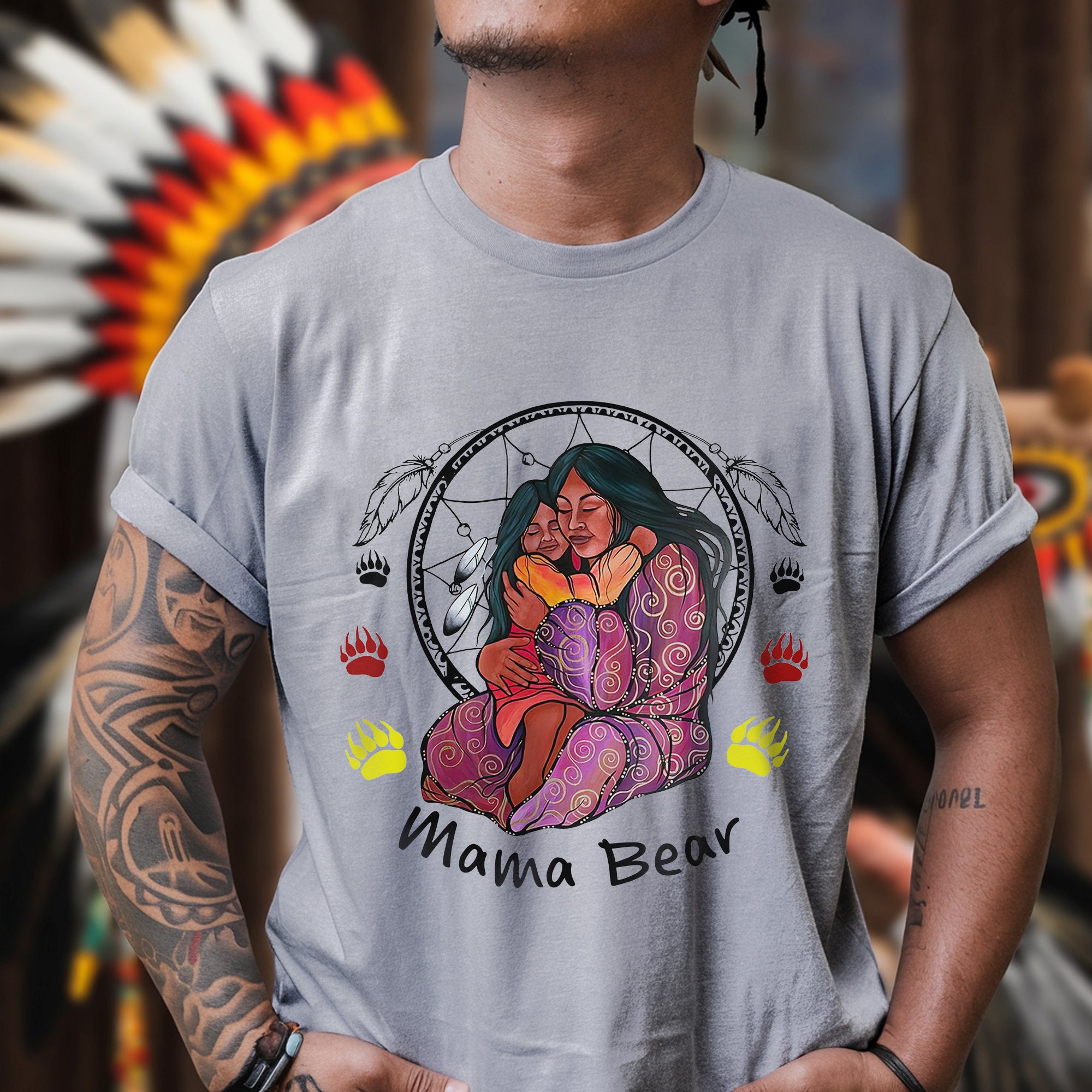 Mama Bear – Embracing Love and Strength Tee Unisex T-Shirt/T-Shirt V-Neck/Hoodie/Sweatshirt