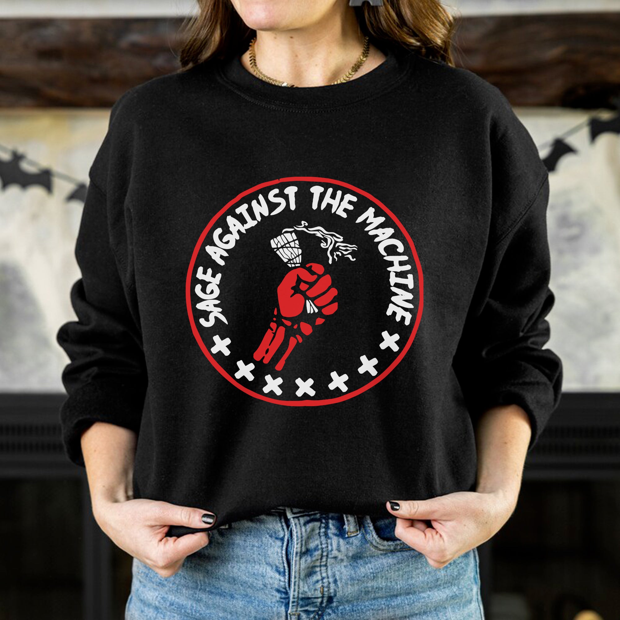 Sage Against The Machine Spiritual Power and Resistance Unisex T-shirt/T-shirt V-Neck/Hoodie/Sweatshirt 357