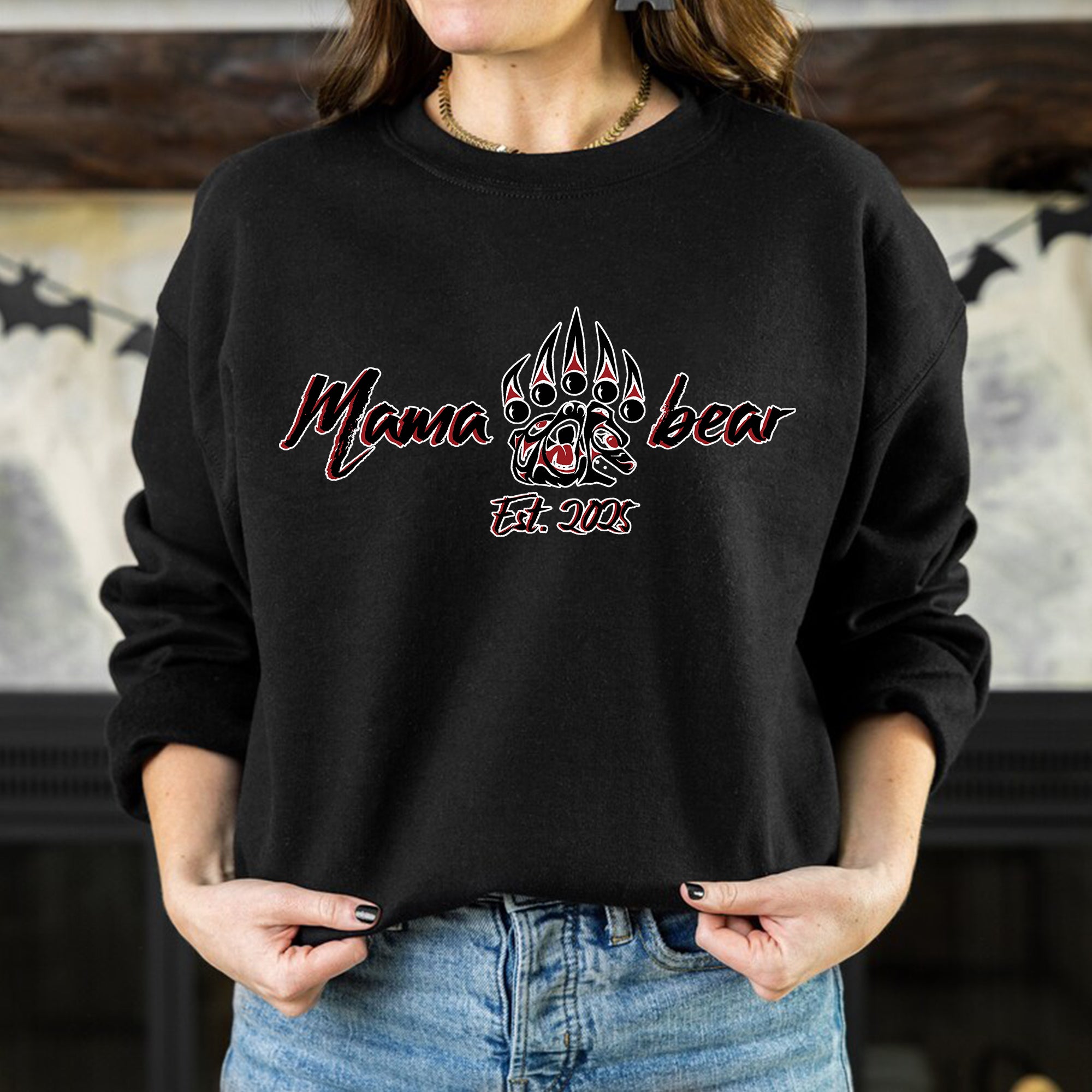 Mama Bear – Established 2005 Claw Design Tee Unisex T-Shirt/T-Shirt V-Neck/Hoodie/Sweatshirt