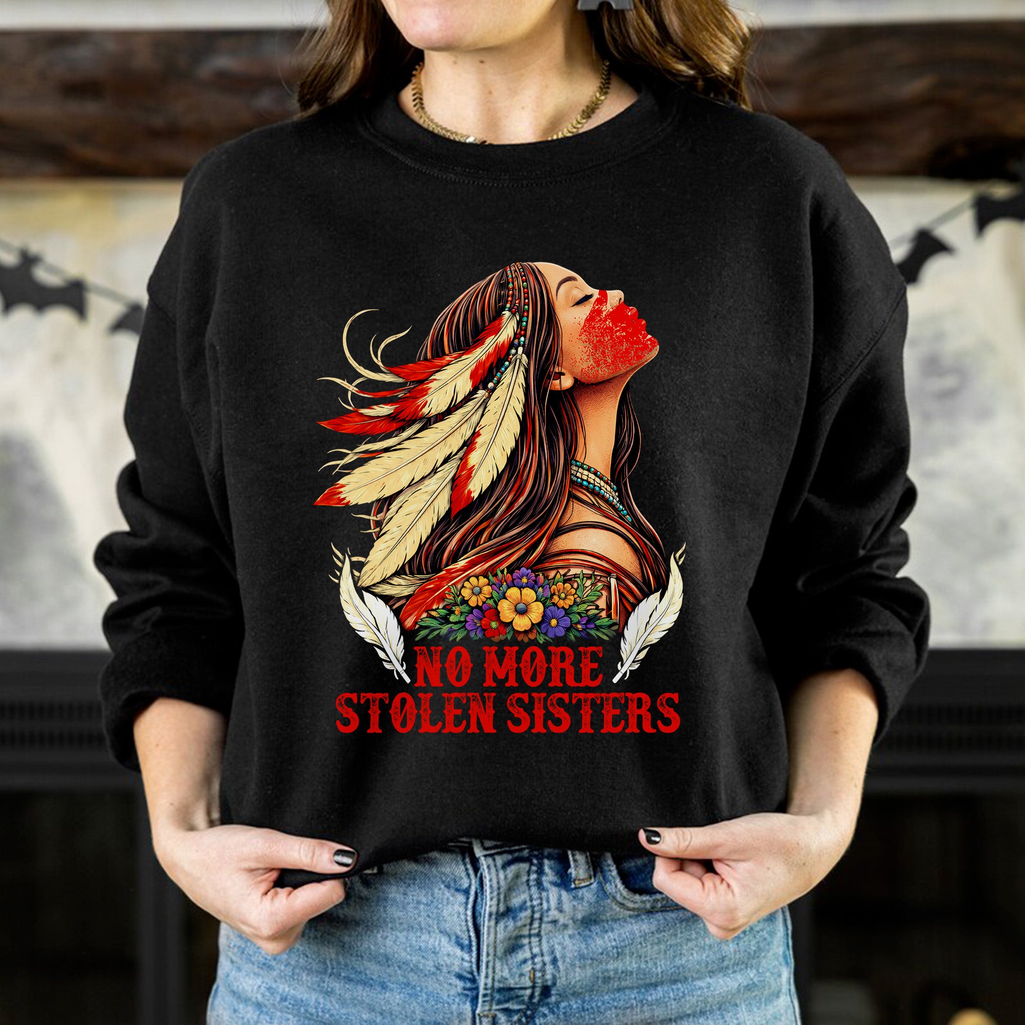 No More Stolen Sisters Native American Women’s Unisex T-shirt/T-shirt V-Neck/Hoodie/Sweatshirt