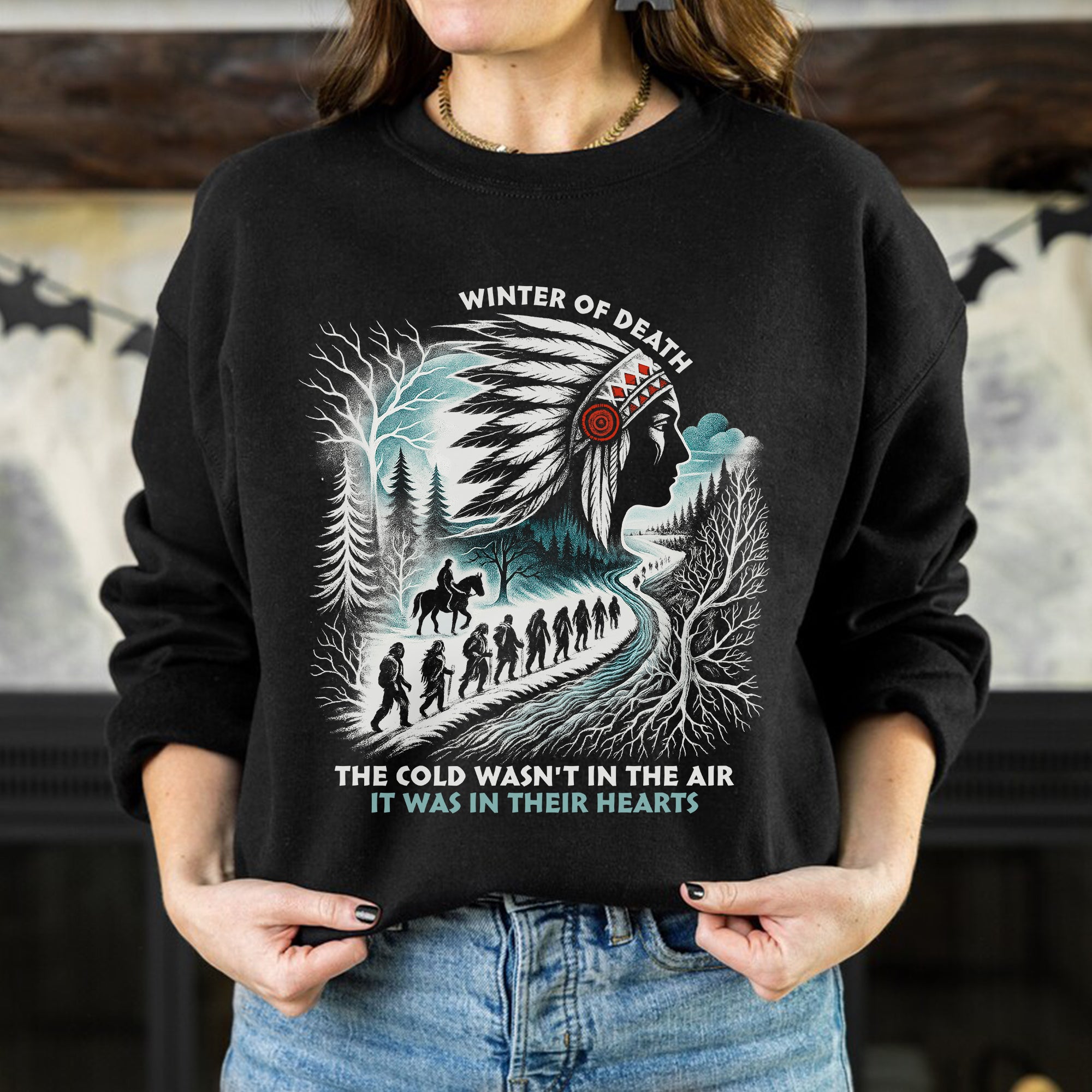 Winter of Death – Native Spirit - Unisex T-Shirt/T-Shirt V-Neck/Hoodie/Sweatshirt