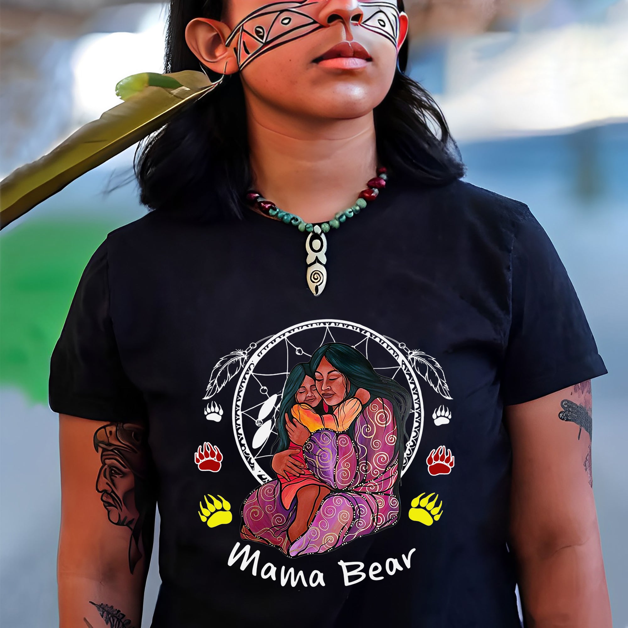 Mama Bear – Embracing Love and Strength Tee Unisex T-Shirt/T-Shirt V-Neck/Hoodie/Sweatshirt
