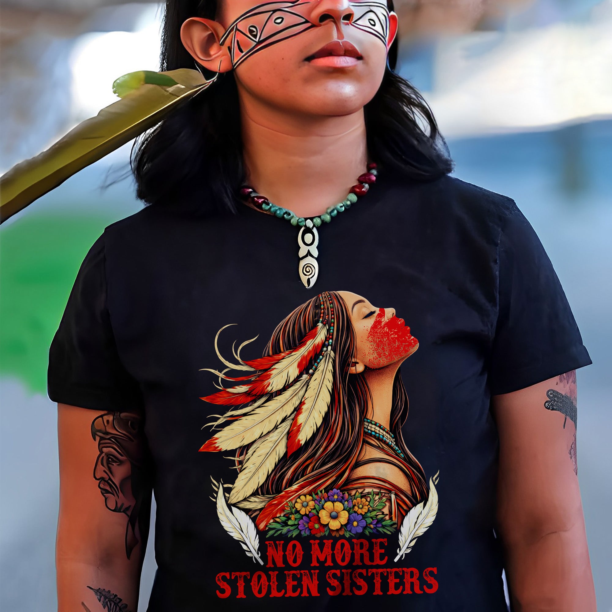 No More Stolen Sisters Native American Women’s Unisex T-shirt/T-shirt V-Neck/Hoodie/Sweatshirt