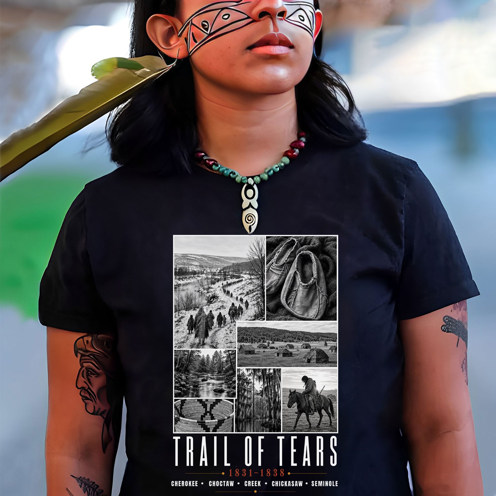 Trail of Tears Remembrance – Native American History & Heritage Unisex T-shirt/T-shirt V-neck/Hoodie/Sweatshirt