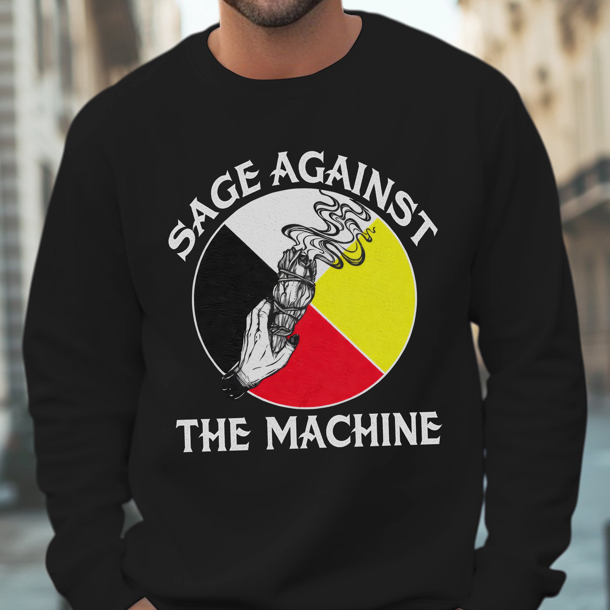 Sage Against The Machine Spiritual Power and Resistance Unisex T-shirt/T-shirt V-Neck/Hoodie/Sweatshirt 363