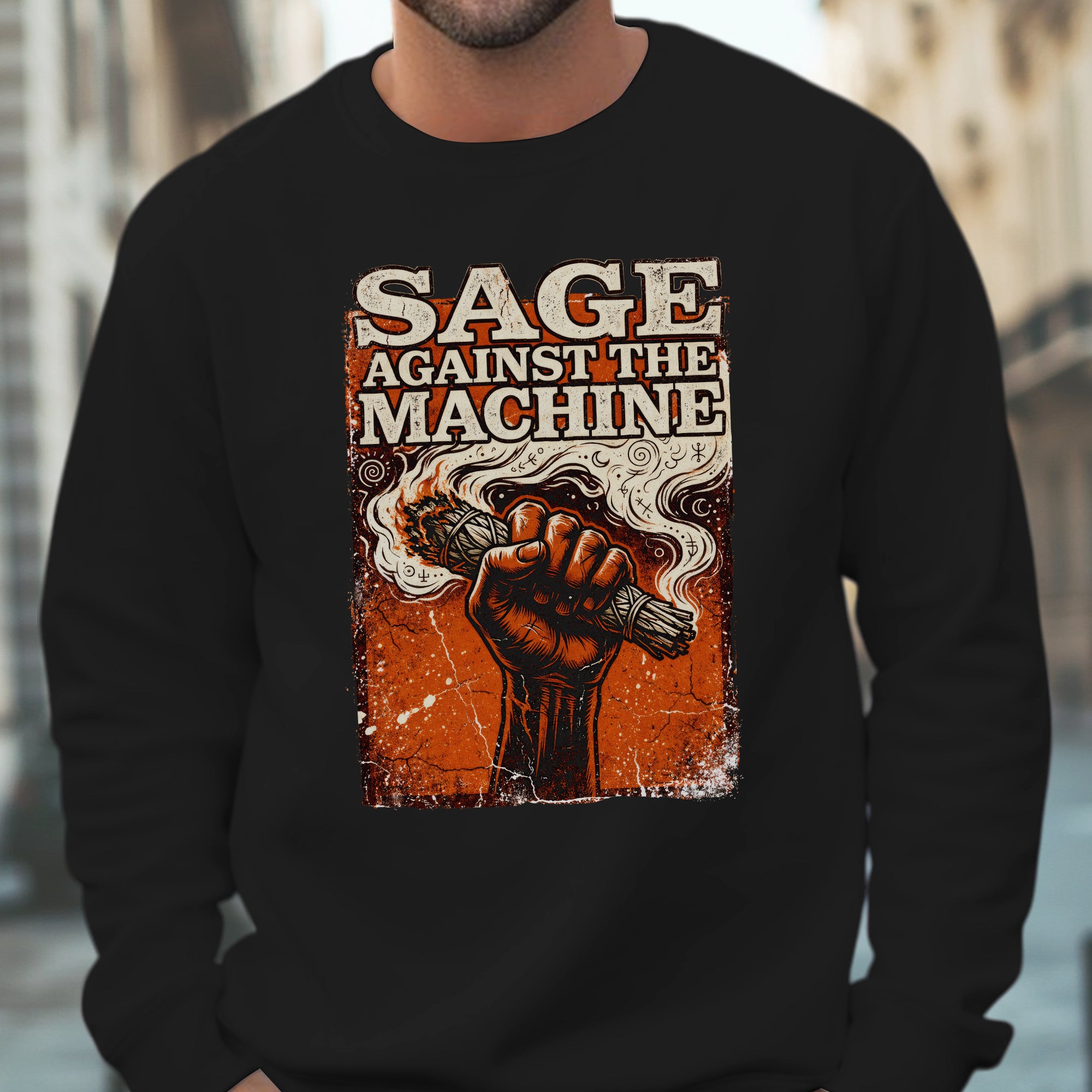 Sage Against The Machine Spiritual Power and Resistance Unisex T-shirt/T-shirt V-Neck/Hoodie/Sweatshirt 367
