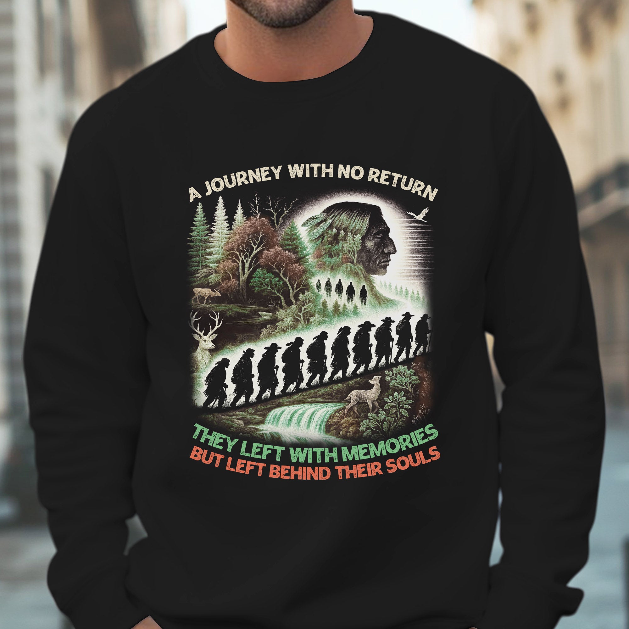 A Journey with No Return - Native Spirit Memorial - Unisex T-Shirt/T-Shirt V-Neck/Hoodie/Sweatshirt