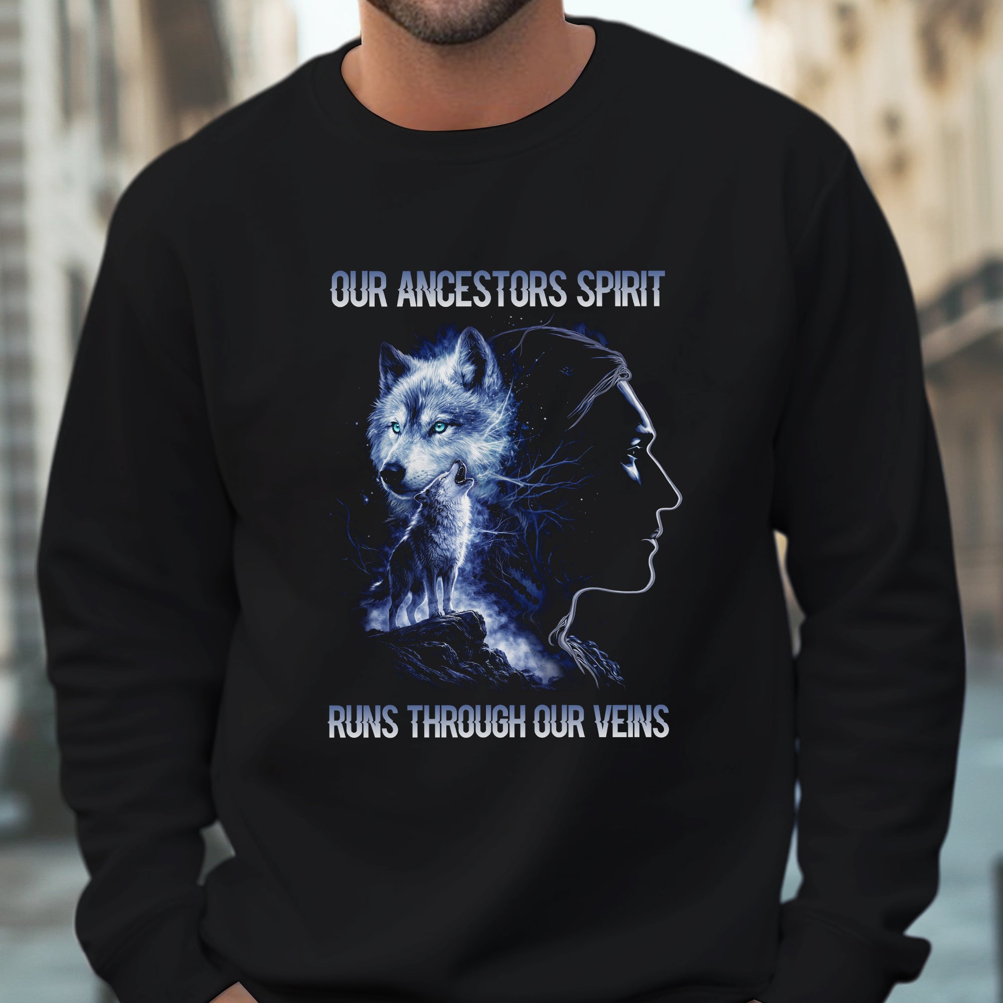 Our Ancestors Spirit Run Through Our Veins Unisex T-shirt/T-shirt V-Neck/Hoodie/Sweatshirt