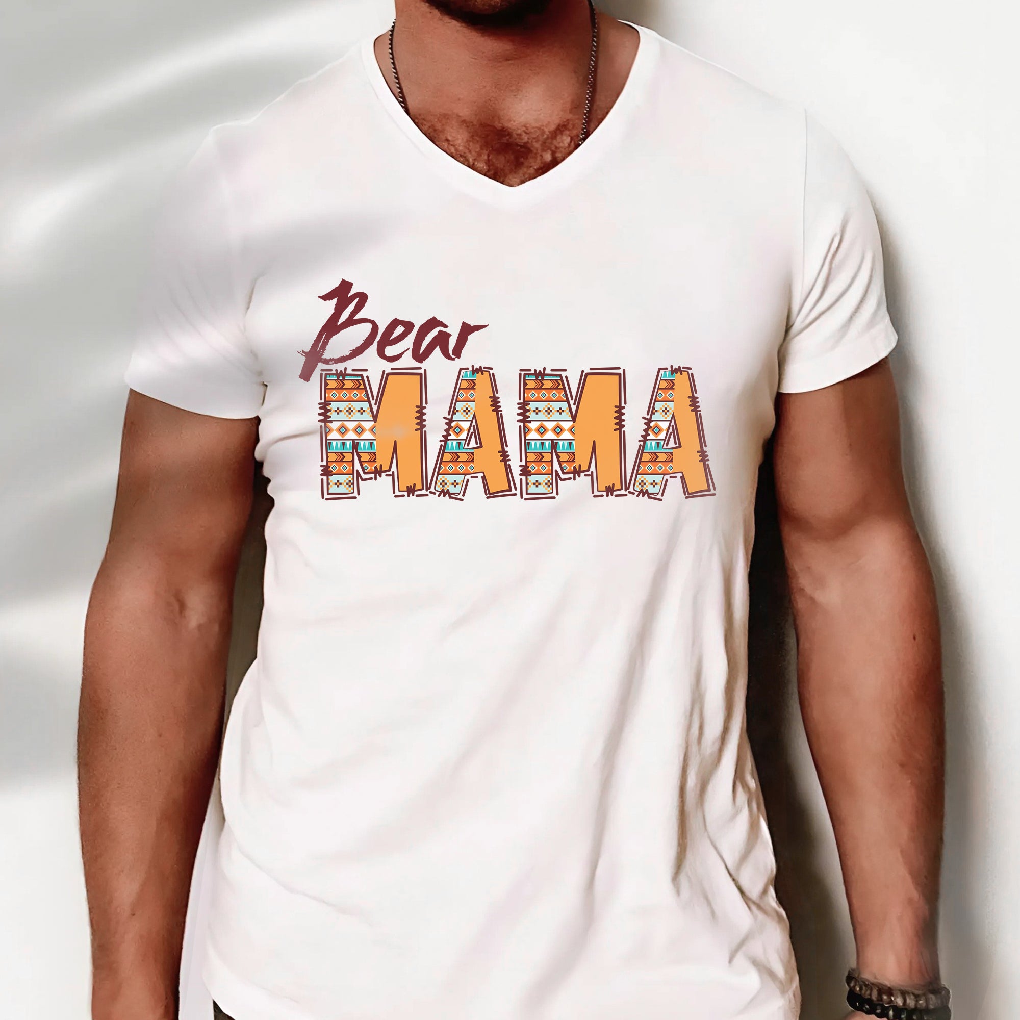 Bear Mama – Tribal Print Unisex T-Shirt/T-Shirt V-Neck/Hoodie/Sweatshirt
