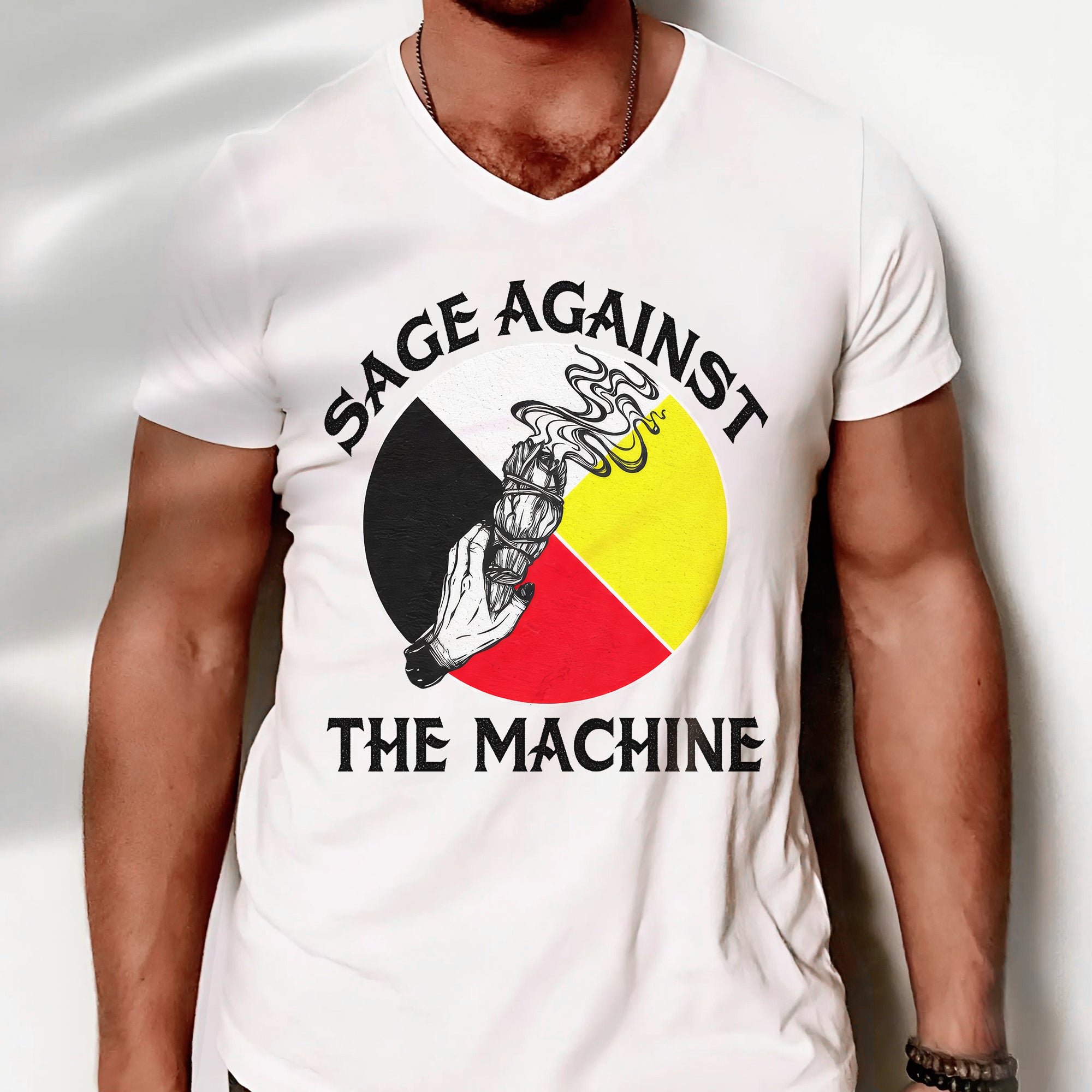 Sage Against The Machine Spiritual Power and Resistance Unisex T-shirt/T-shirt V-Neck/Hoodie/Sweatshirt 363