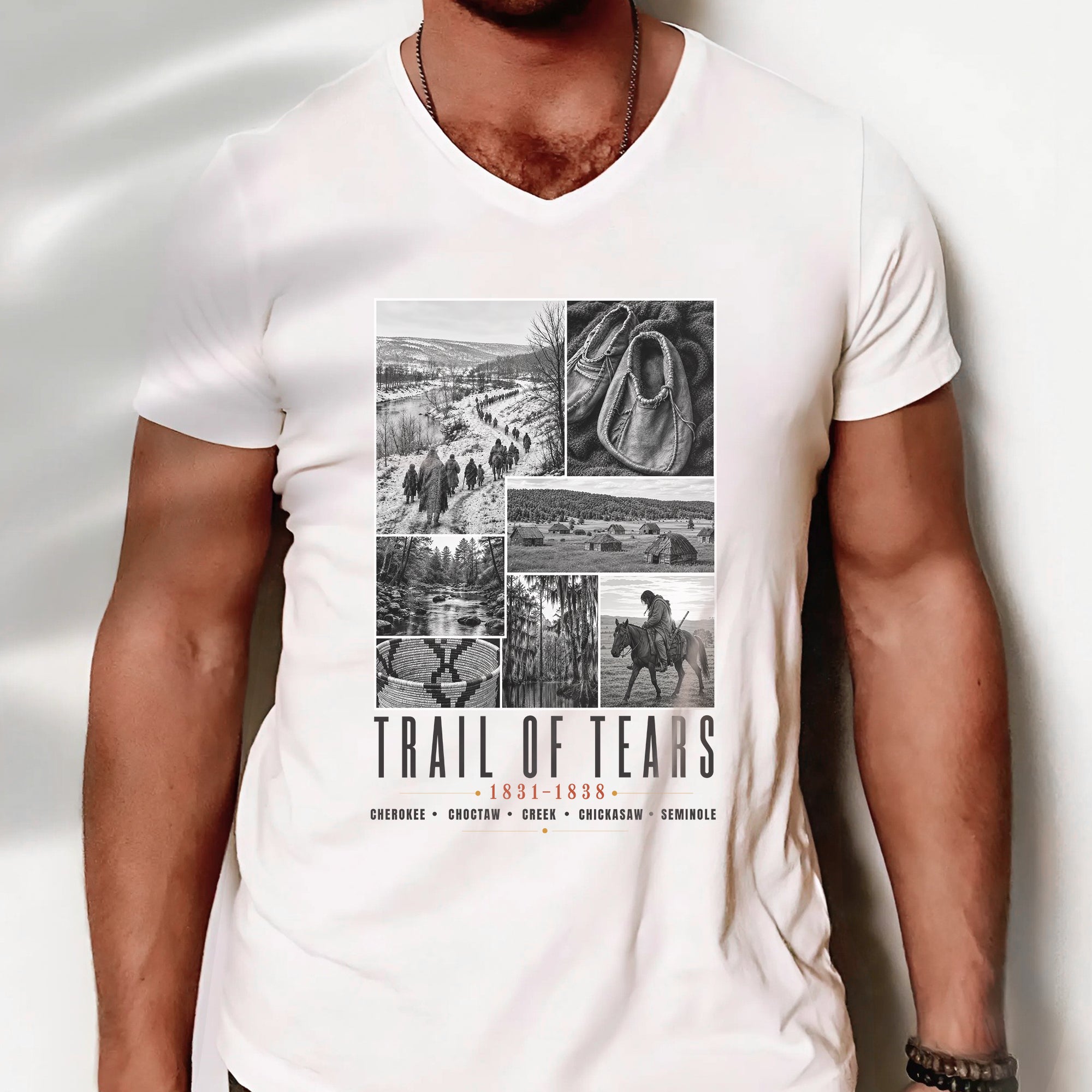 Trail of Tears Remembrance – Native American History & Heritage Unisex T-shirt/T-shirt V-neck/Hoodie/Sweatshirt