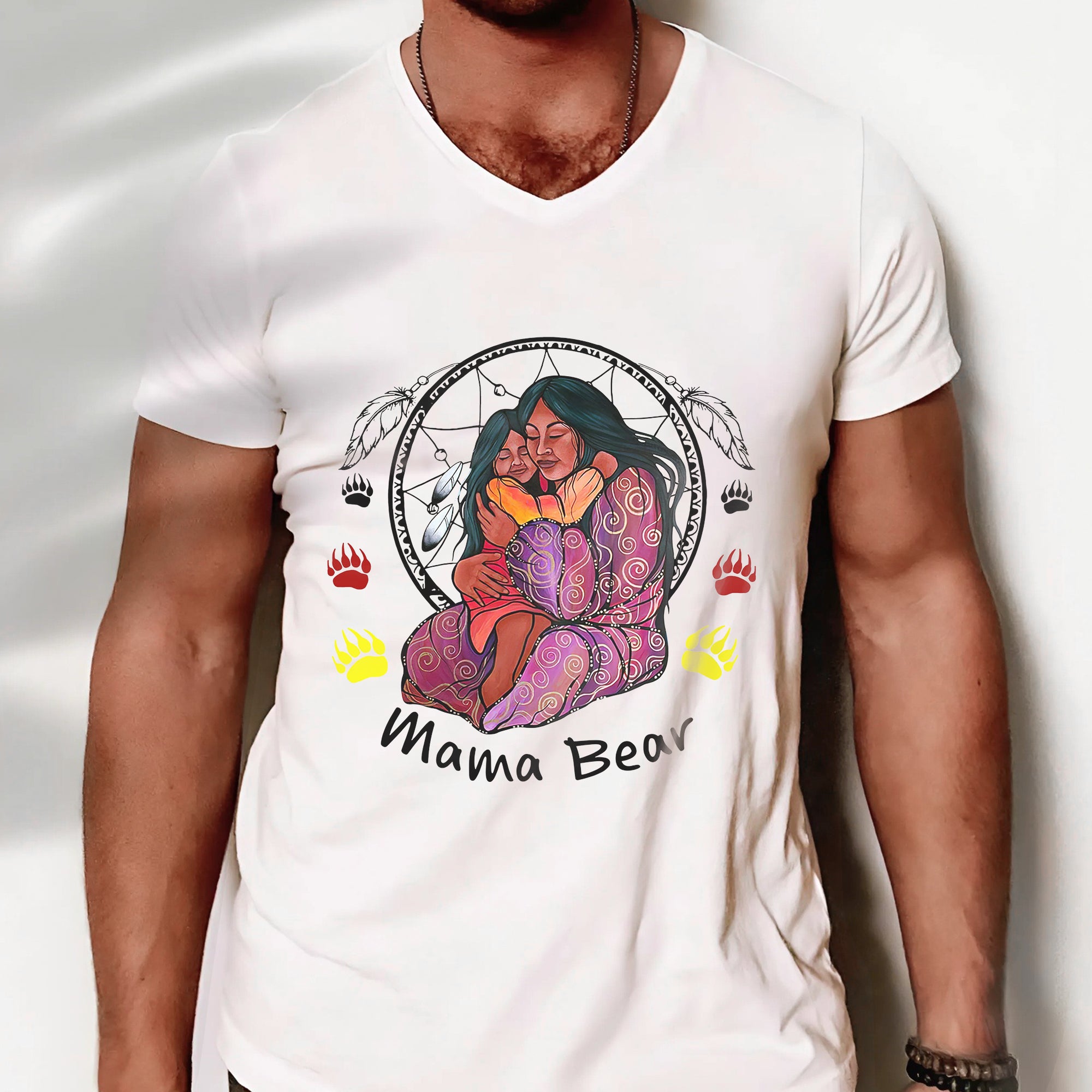 Mama Bear – Embracing Love and Strength Tee Unisex T-Shirt/T-Shirt V-Neck/Hoodie/Sweatshirt
