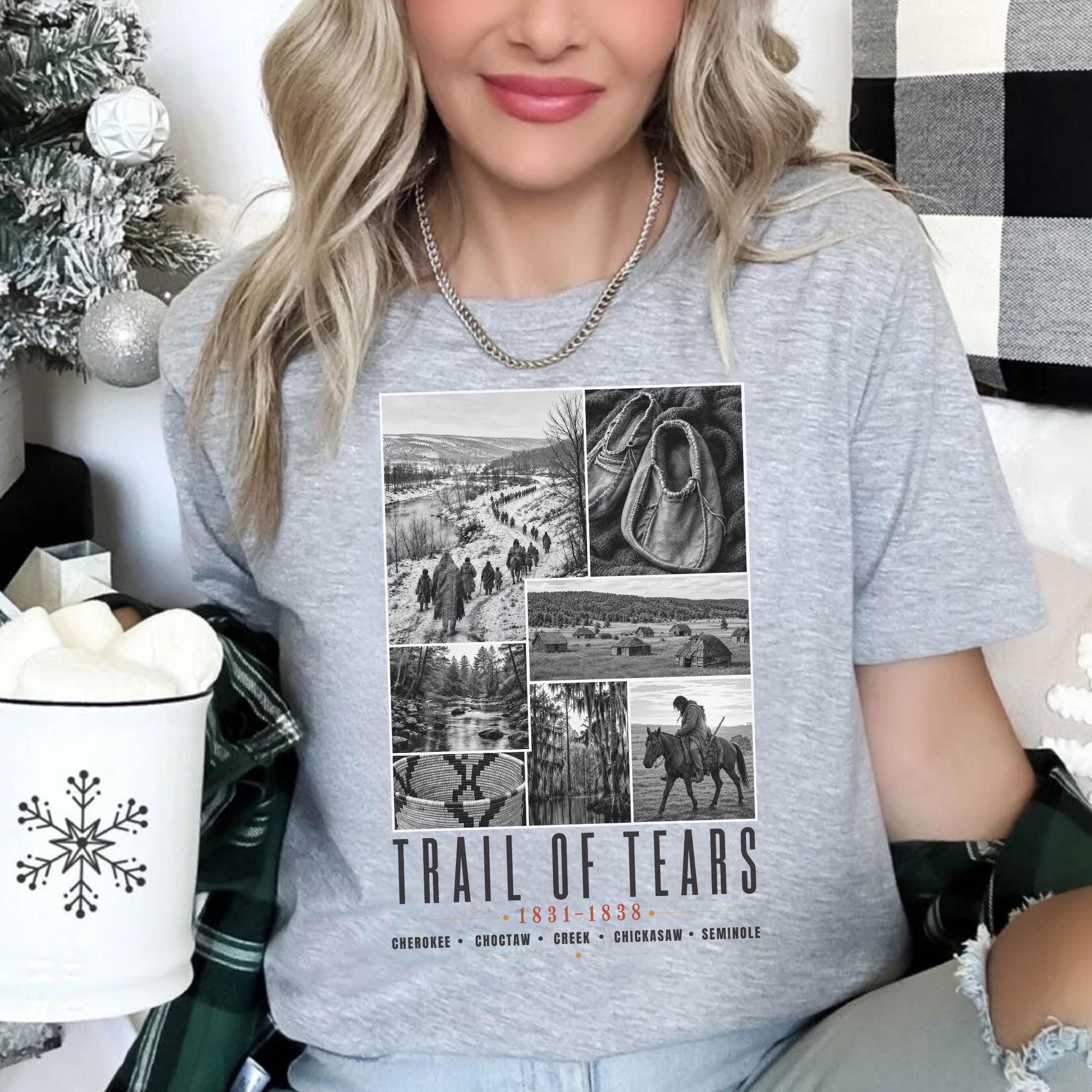 Trail of Tears Remembrance – Native American History & Heritage Unisex T-shirt/T-shirt V-neck/Hoodie/Sweatshirt