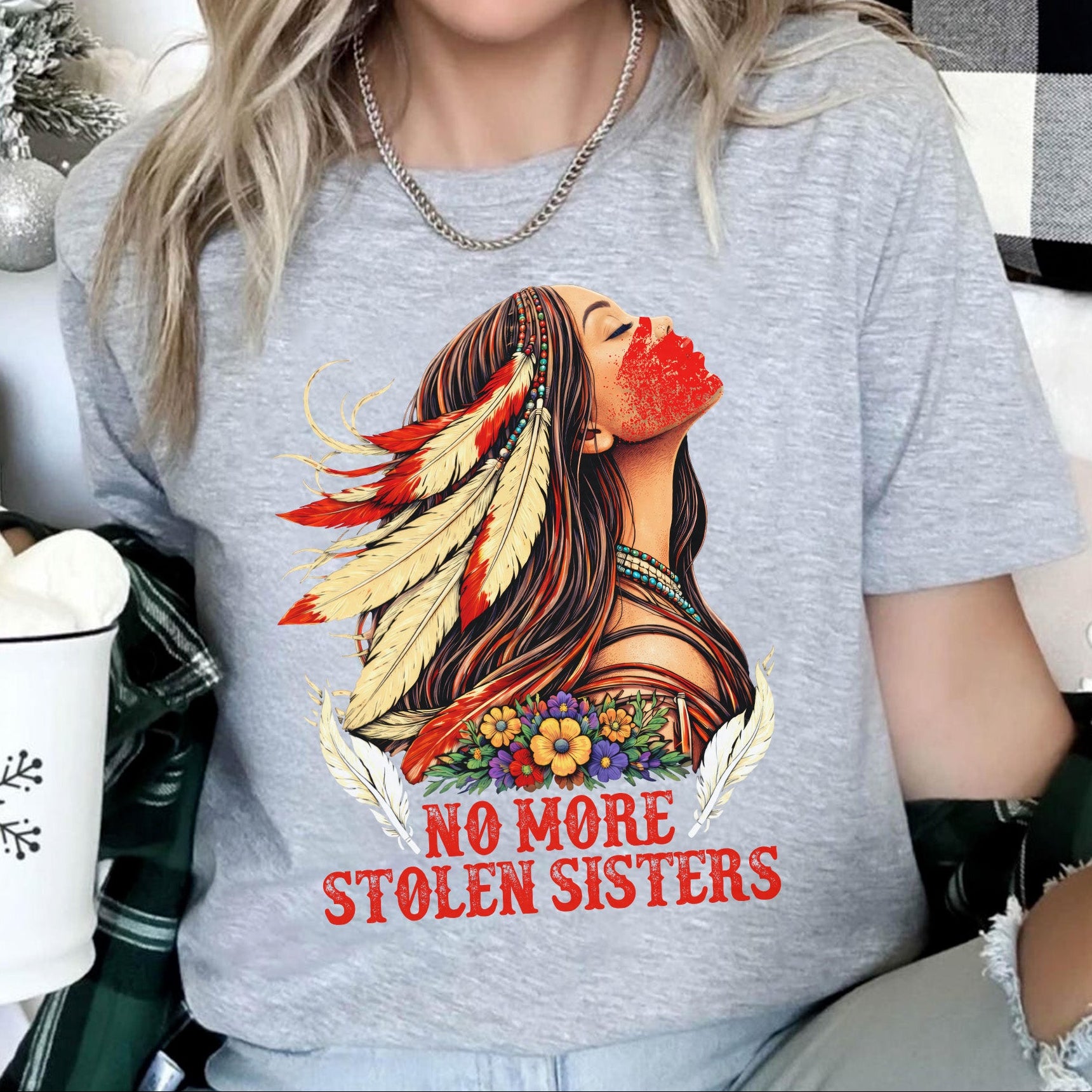 No More Stolen Sisters Native American Women’s Unisex T-shirt/T-shirt V-Neck/Hoodie/Sweatshirt