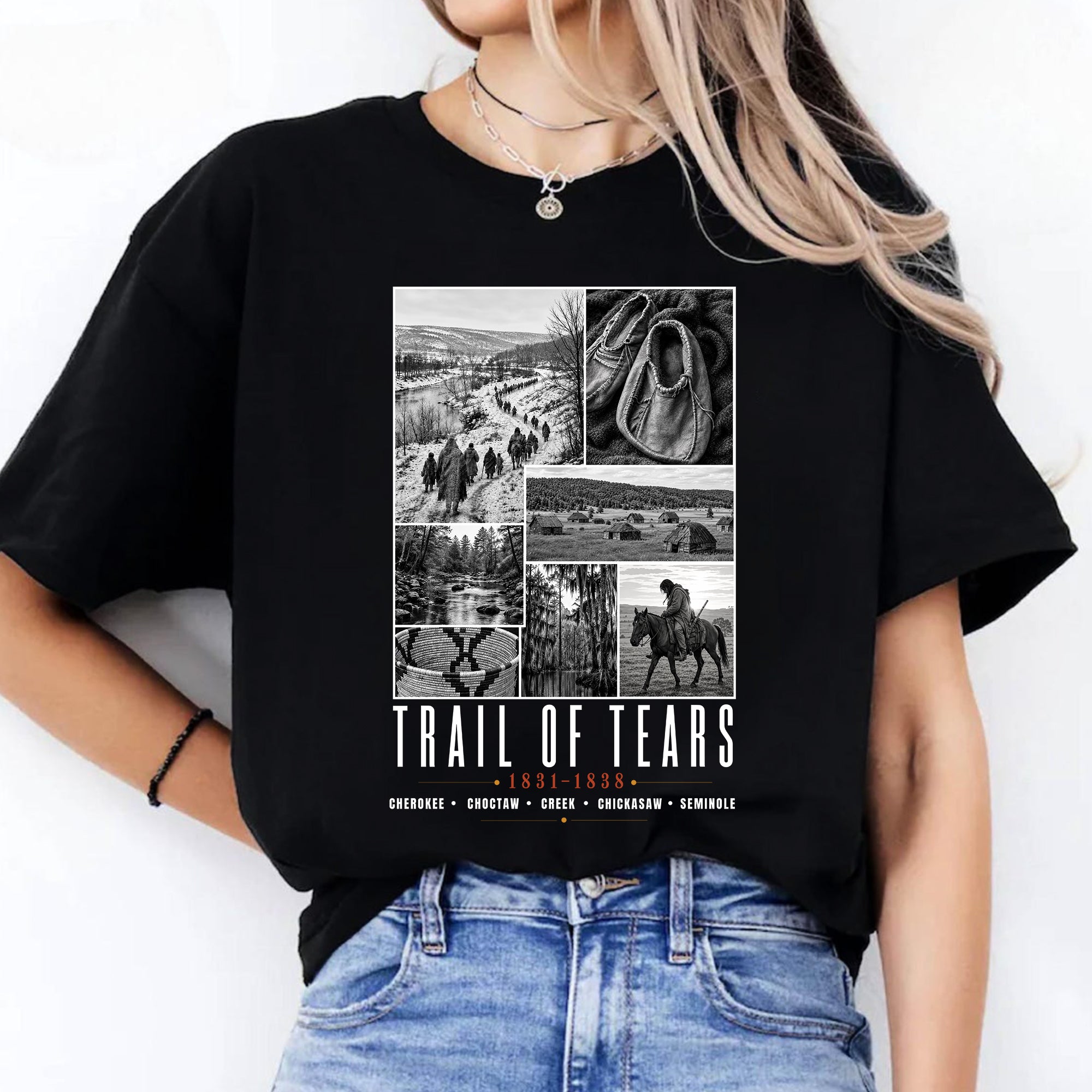 Trail of Tears Remembrance – Native American History & Heritage Unisex T-shirt/T-shirt V-neck/Hoodie/Sweatshirt