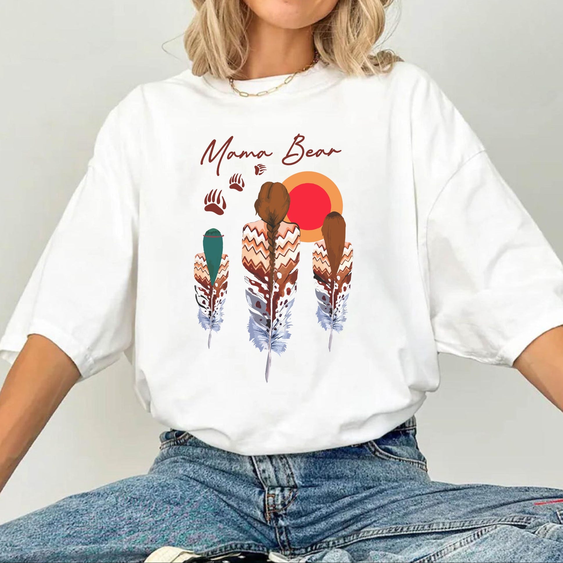 MAMA BEAR - Unisex T-Shirt/T-Shirt V-Neck/Hoodie/Sweatshirt