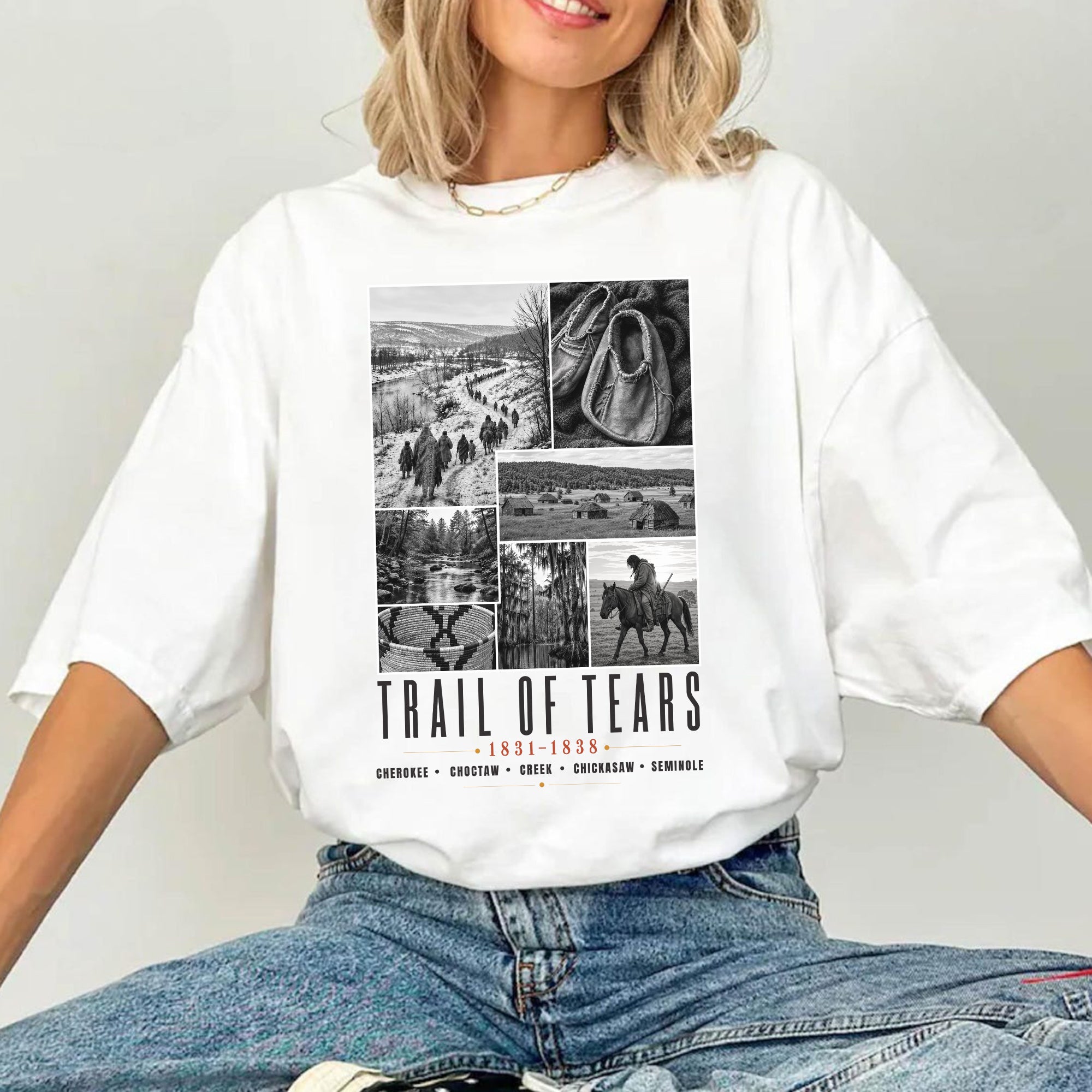 Trail of Tears Remembrance – Native American History & Heritage Unisex T-shirt/T-shirt V-neck/Hoodie/Sweatshirt