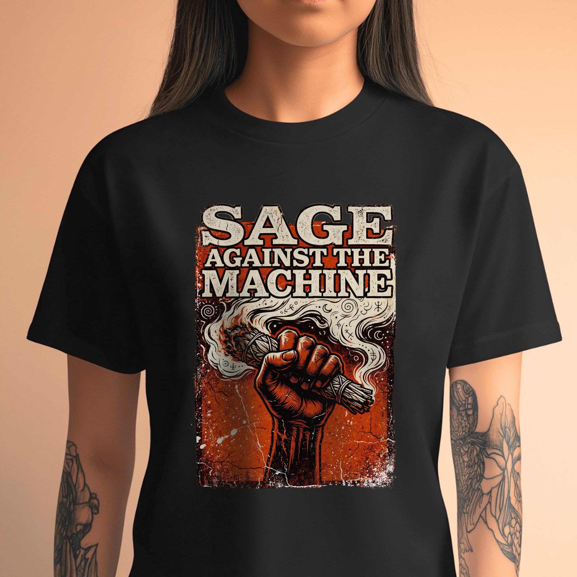 Sage Against The Machine Spiritual Power and Resistance Unisex T-shirt/T-shirt V-Neck/Hoodie/Sweatshirt 367