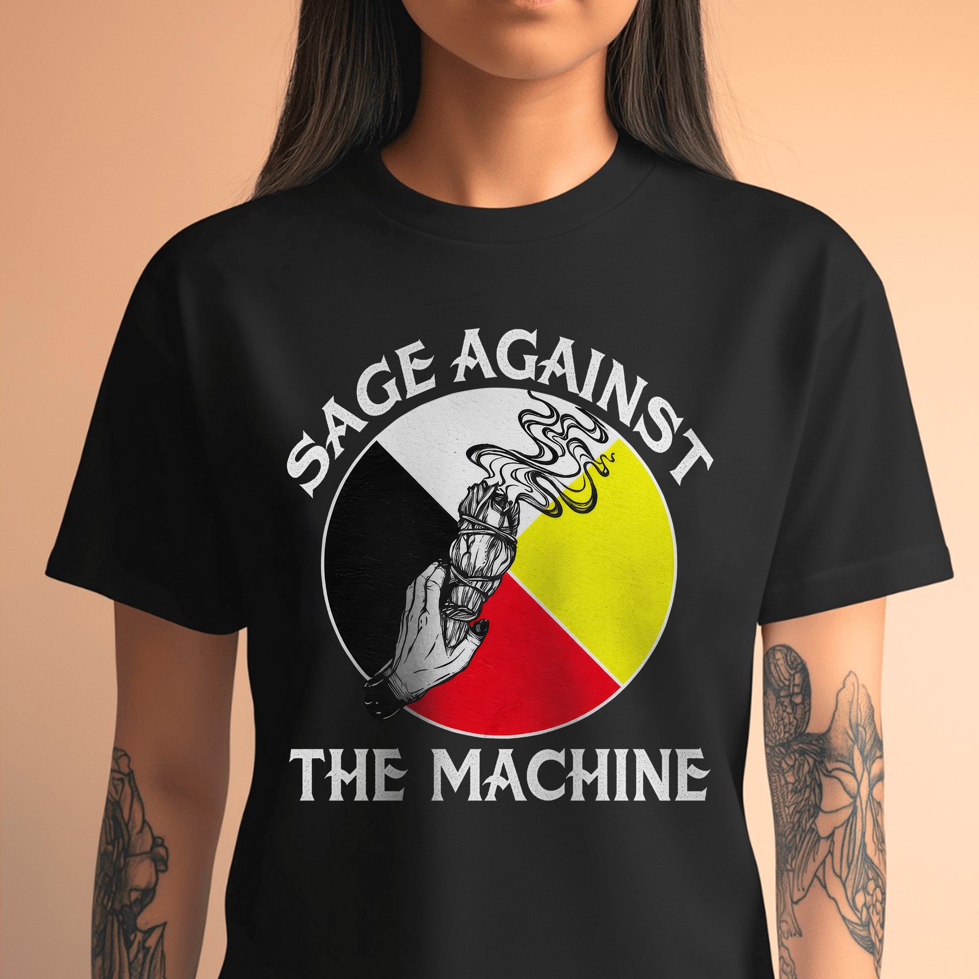 Sage Against The Machine Spiritual Power and Resistance Unisex T-shirt/T-shirt V-Neck/Hoodie/Sweatshirt 363