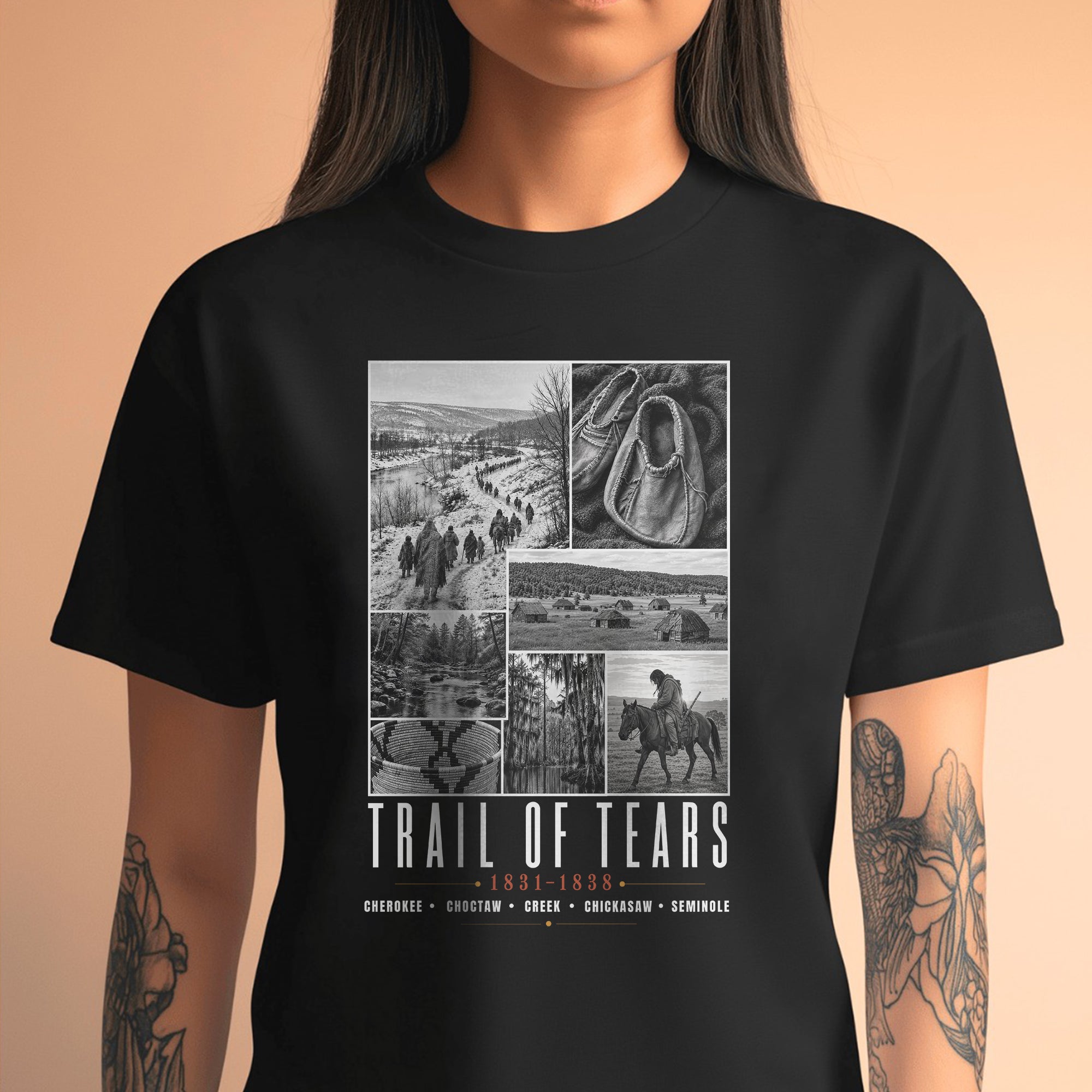 Trail of Tears Remembrance – Native American History & Heritage Unisex T-shirt/T-shirt V-neck/Hoodie/Sweatshirt