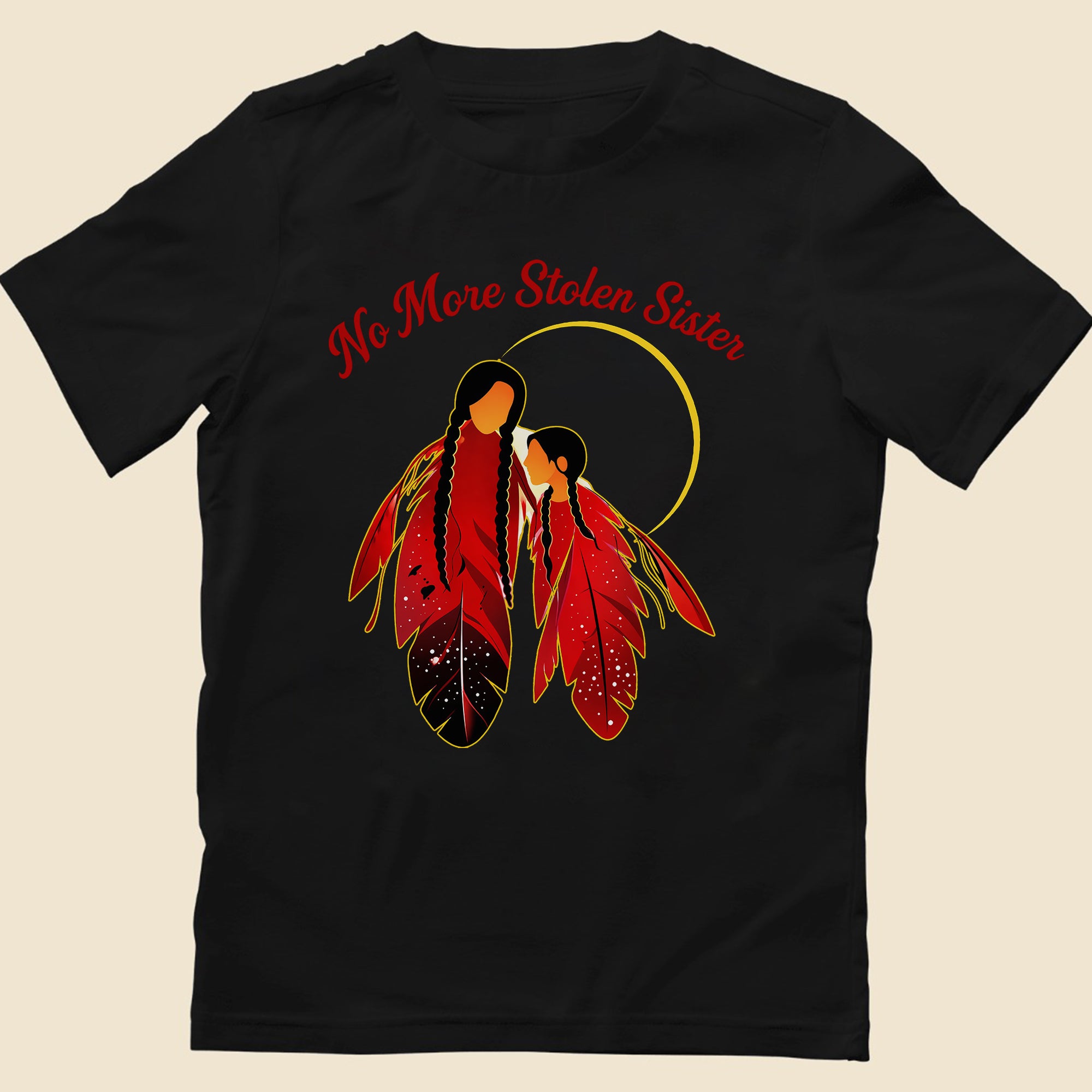 No More Stolen Sisters Red Feather Unisex T-shirt/T-shirt V-Neck/Hoodie/Sweatshirt