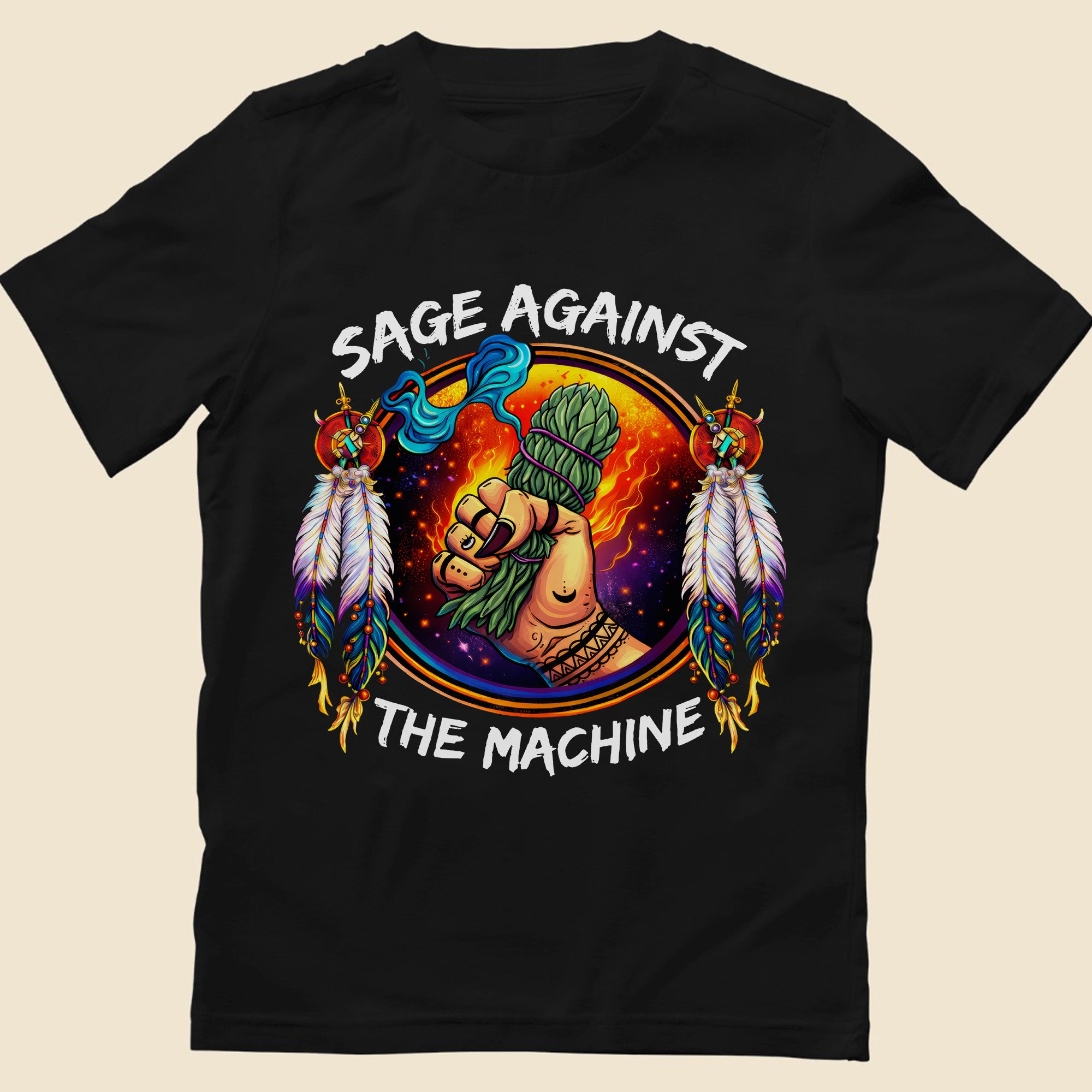 Sage Against The Machine Spiritual Power and Resistance Unisex T-shirt/T-shirt V-Neck/Hoodie/Sweatshirt