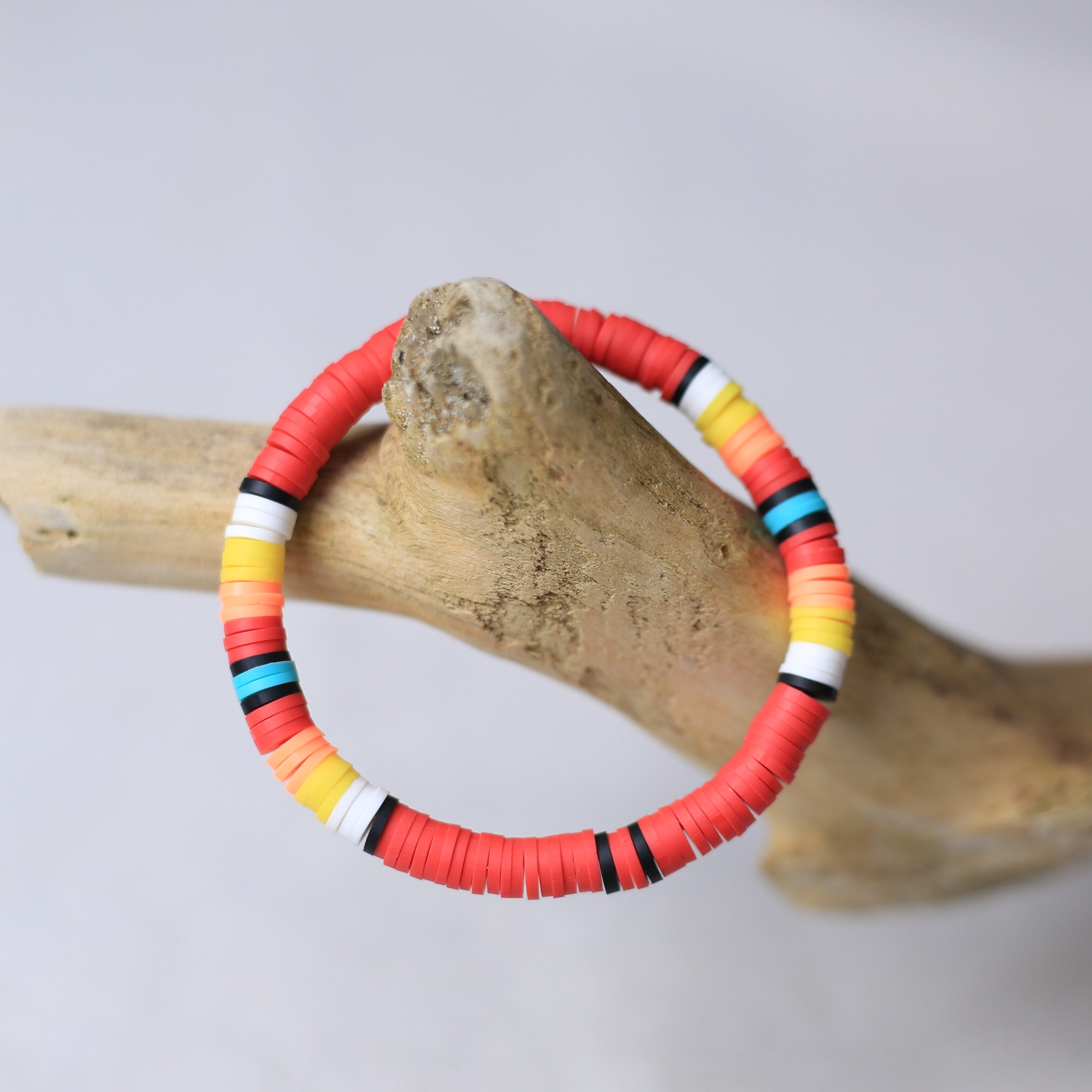 Women's Handmade Black Dusk Clay Bracelet