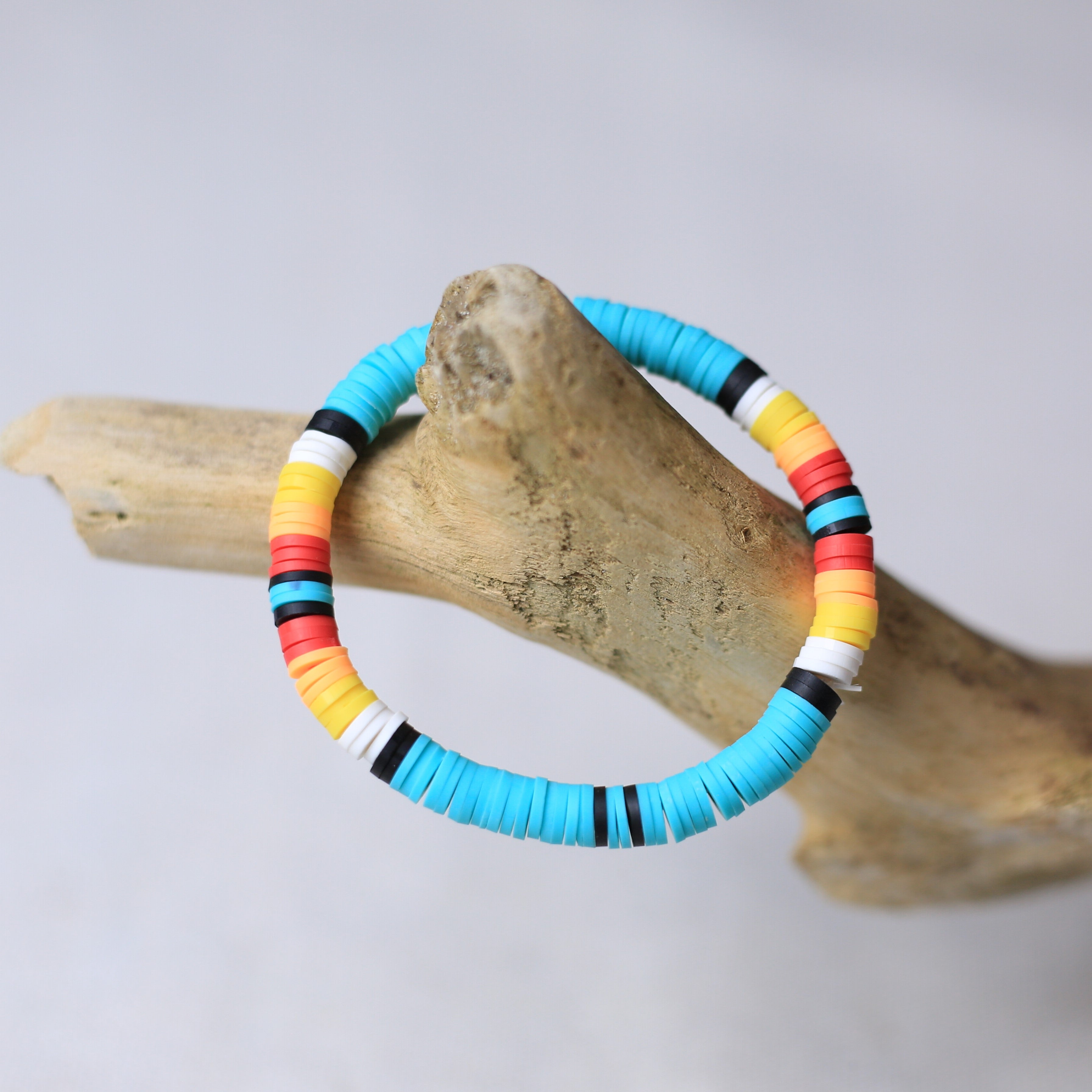 Women's Handmade Black Dusk Clay Bracelet