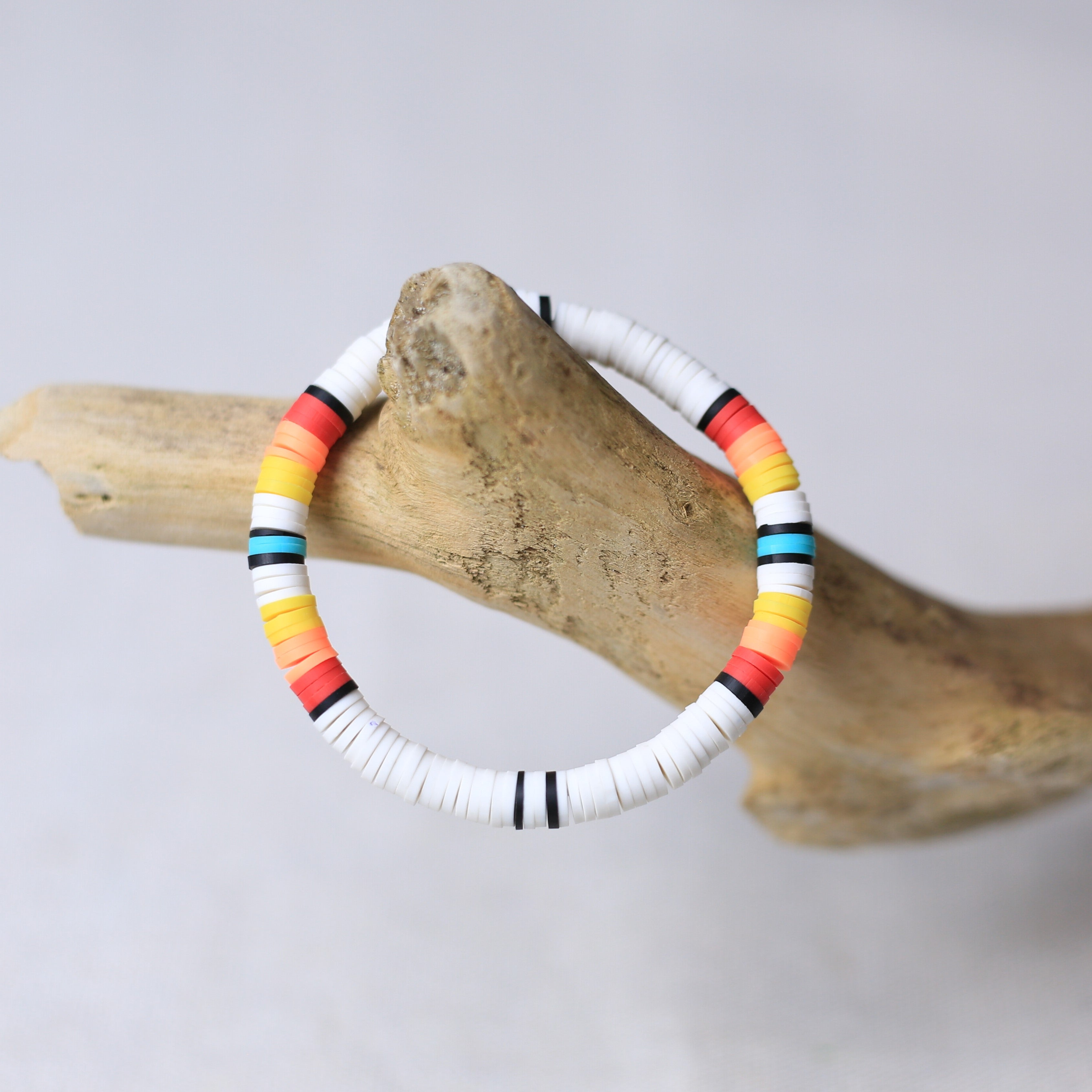 Women's Handmade Black Dusk Clay Bracelet