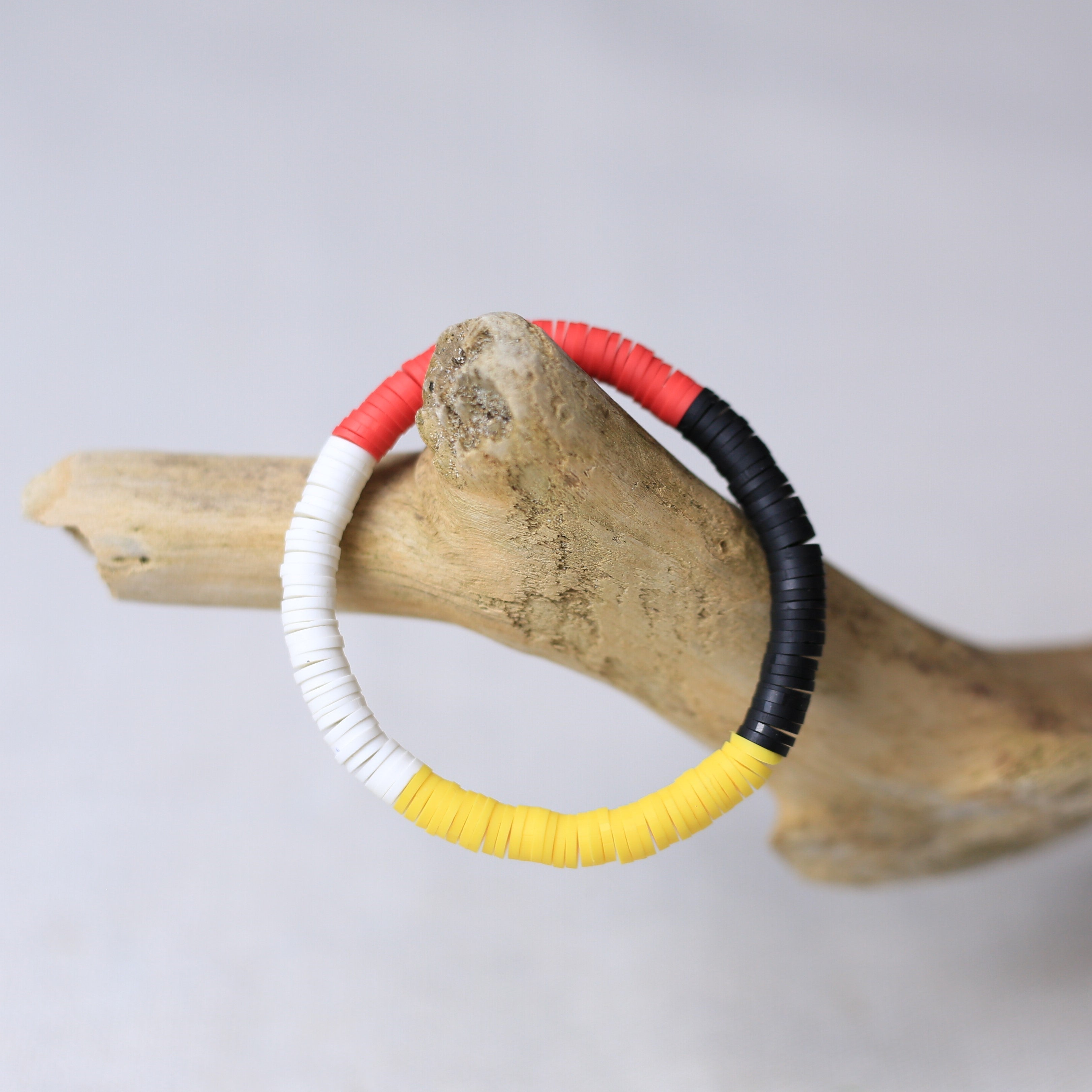 Women's Handmade Black Dusk Clay Bracelet