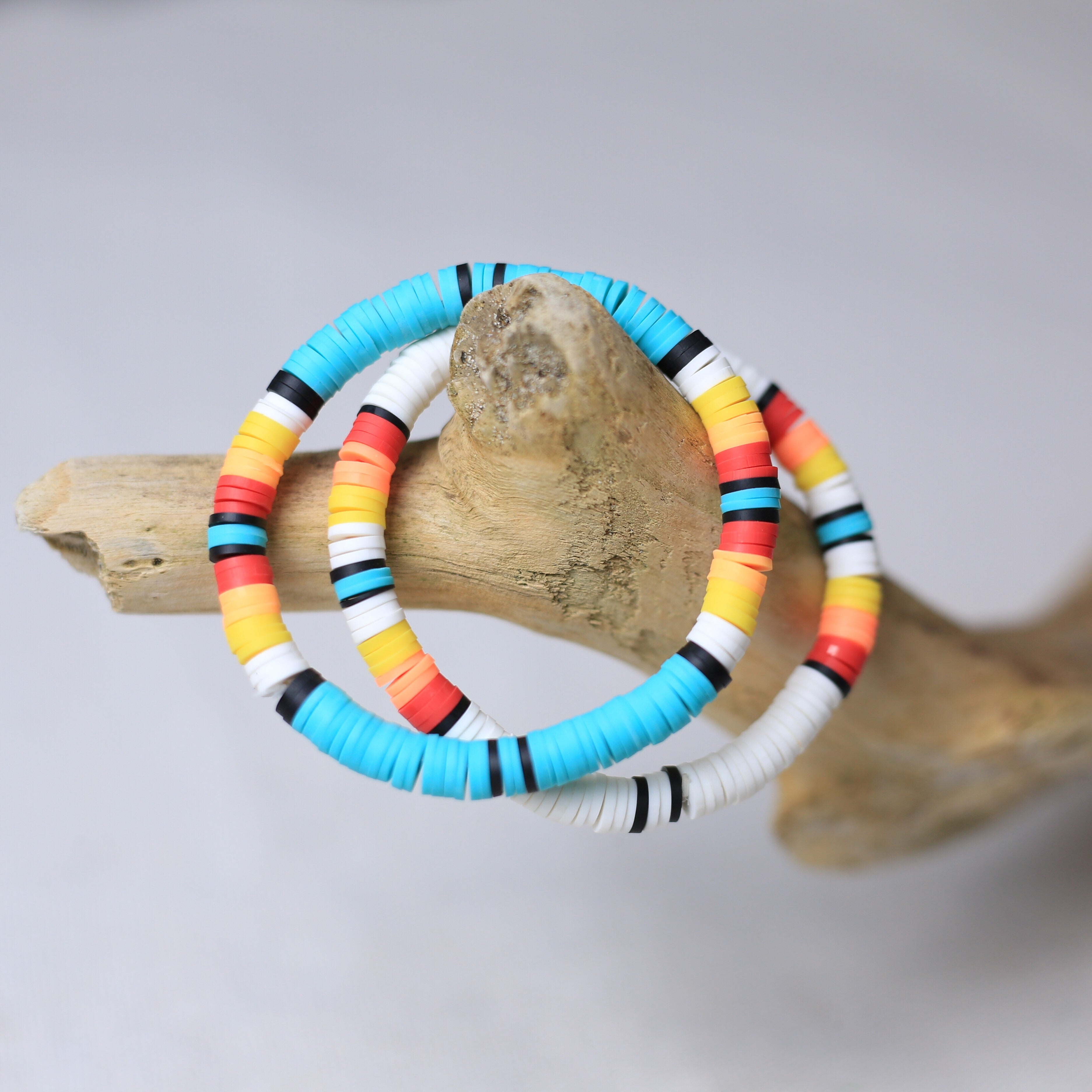 Women's Handmade Black Dusk Clay Bracelet