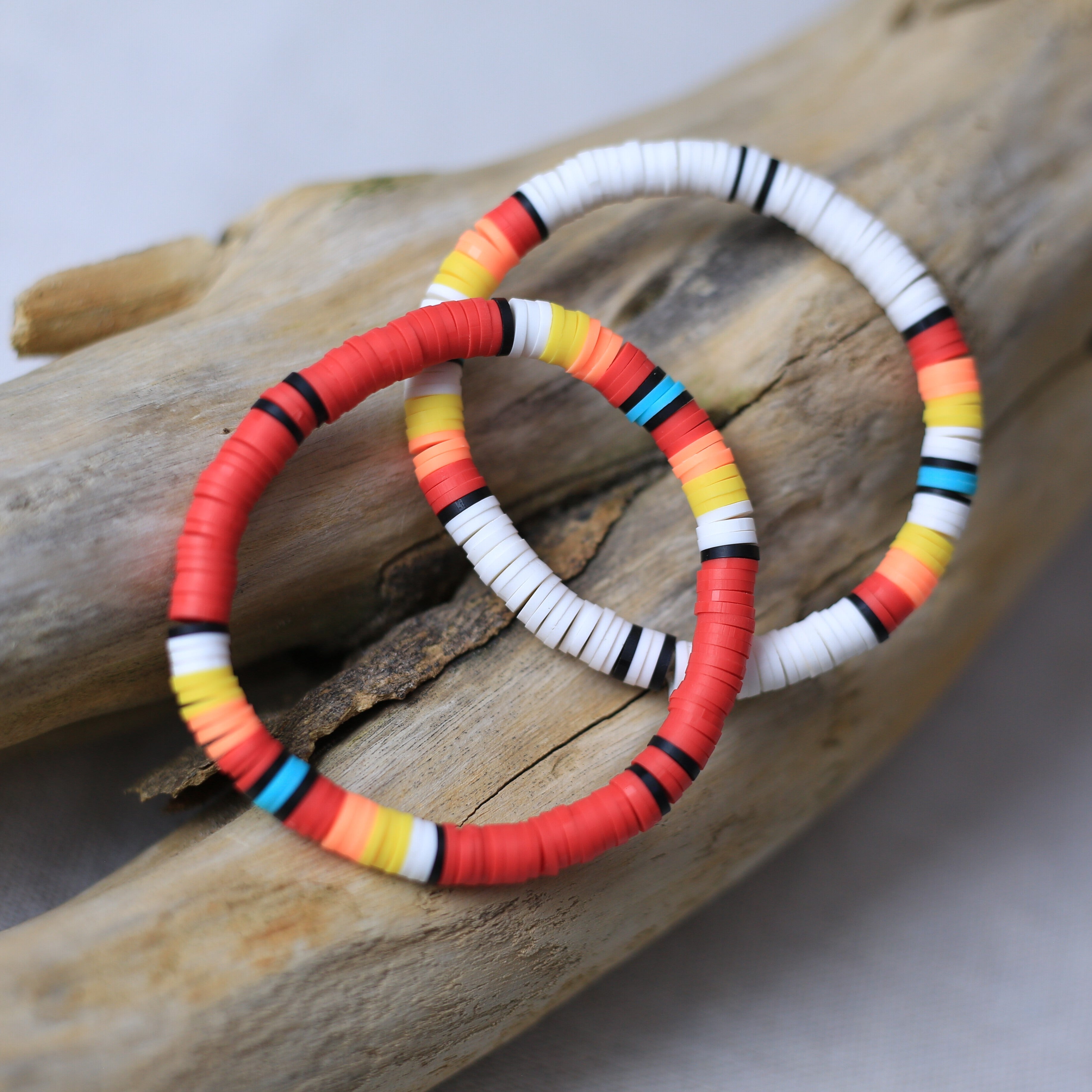 Women's Handmade Black Dusk Clay Bracelet