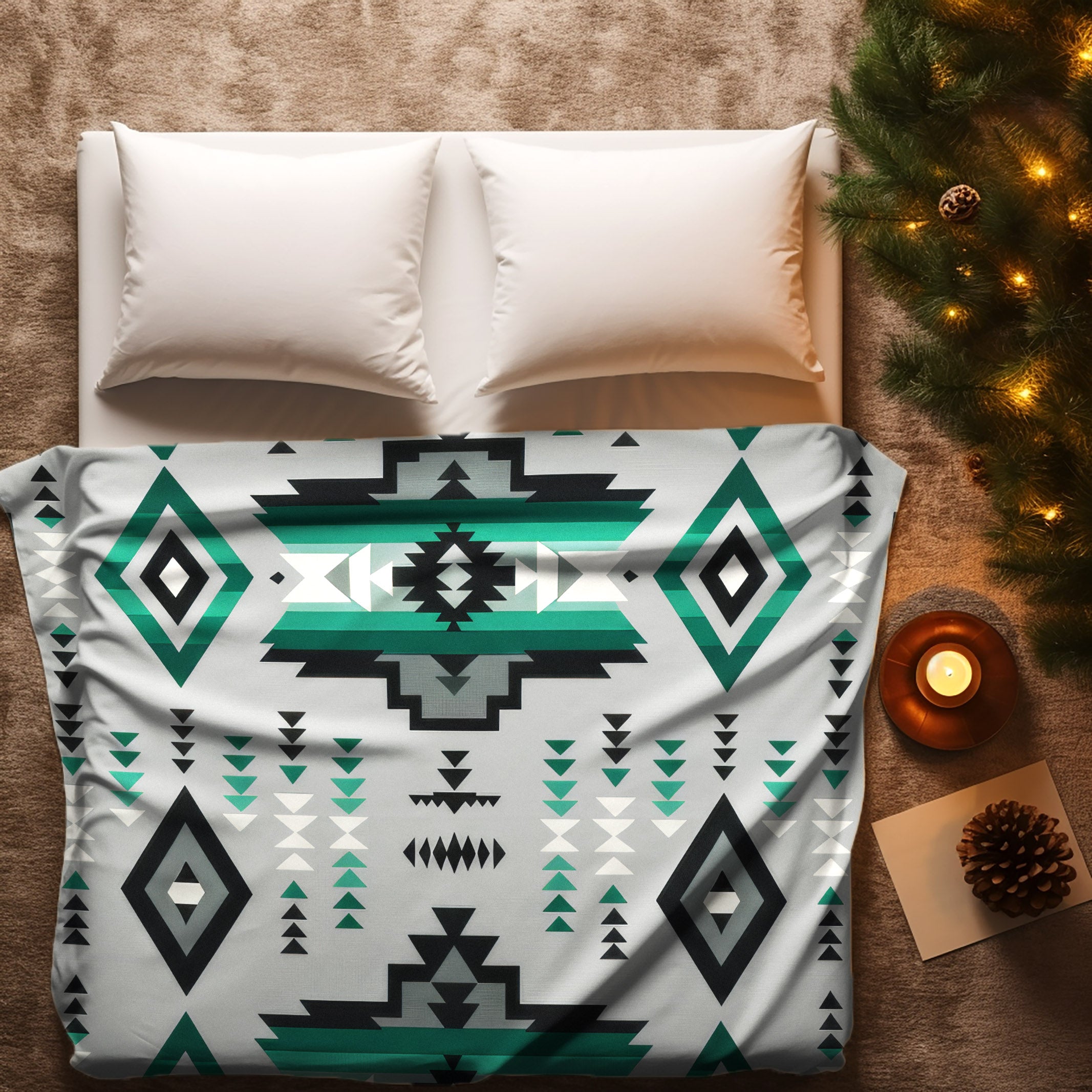 Emerald Horizon Soft And Warm Fleece Blanket