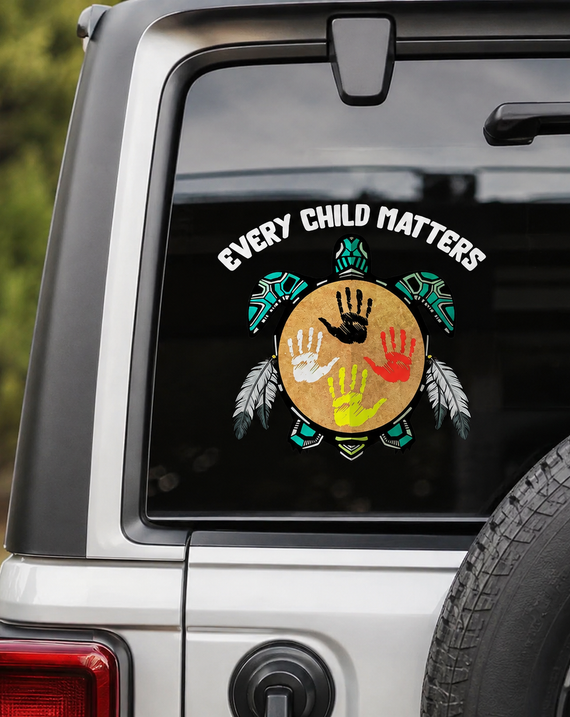 Every Child Matters Turtle Decal (High-quality UV DTF 3D Decal)